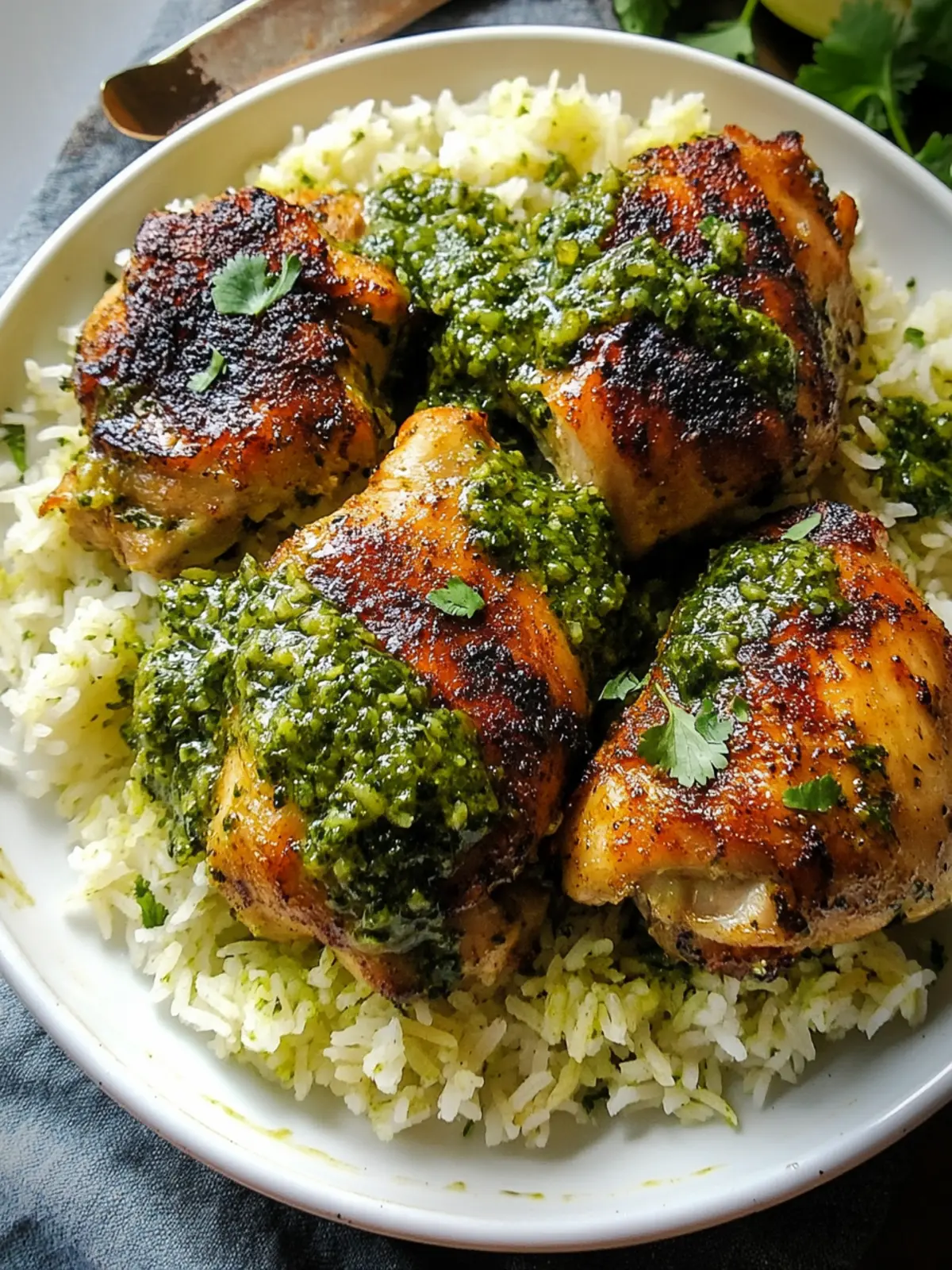 Savory Peruvian Chicken & Rice with Green Sauce Magic 3 Peruvian Chicken & Rice with Green Sauce