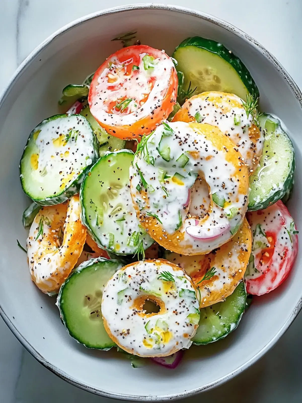 Bagel Cucumber Salad: A Refreshing Twist on Classics 4 Bagel Cucumber Salad