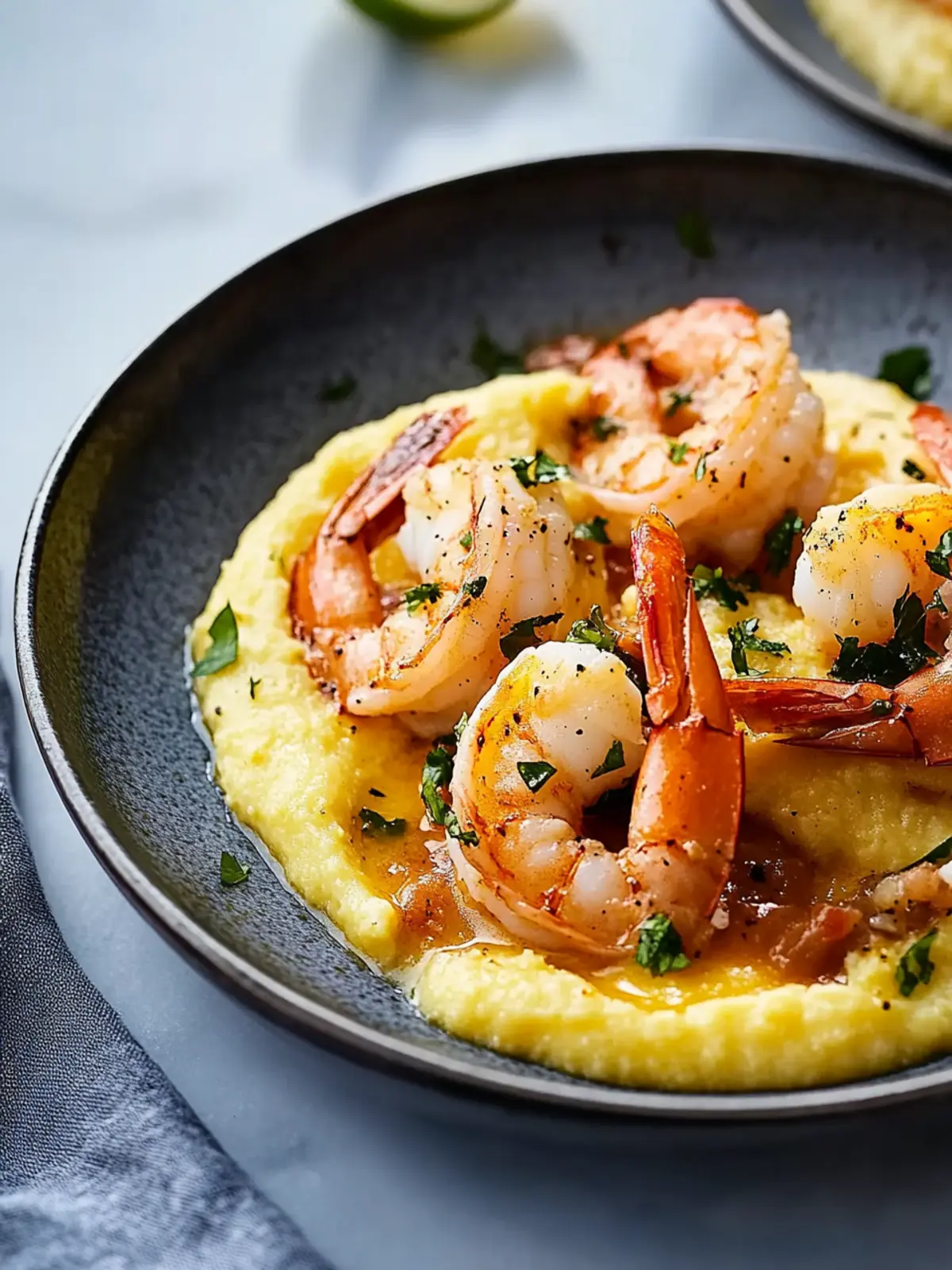 Venetian Shrimp with Polenta