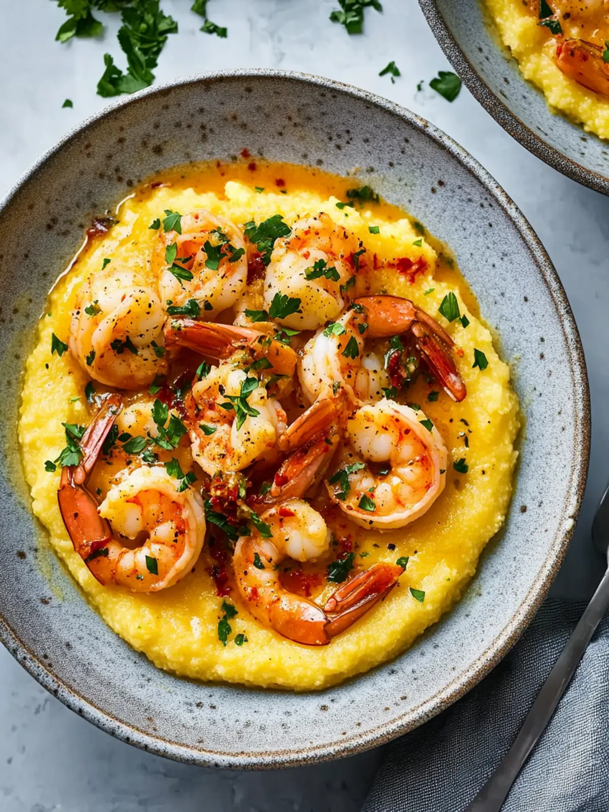 Venetian Shrimp with Polenta