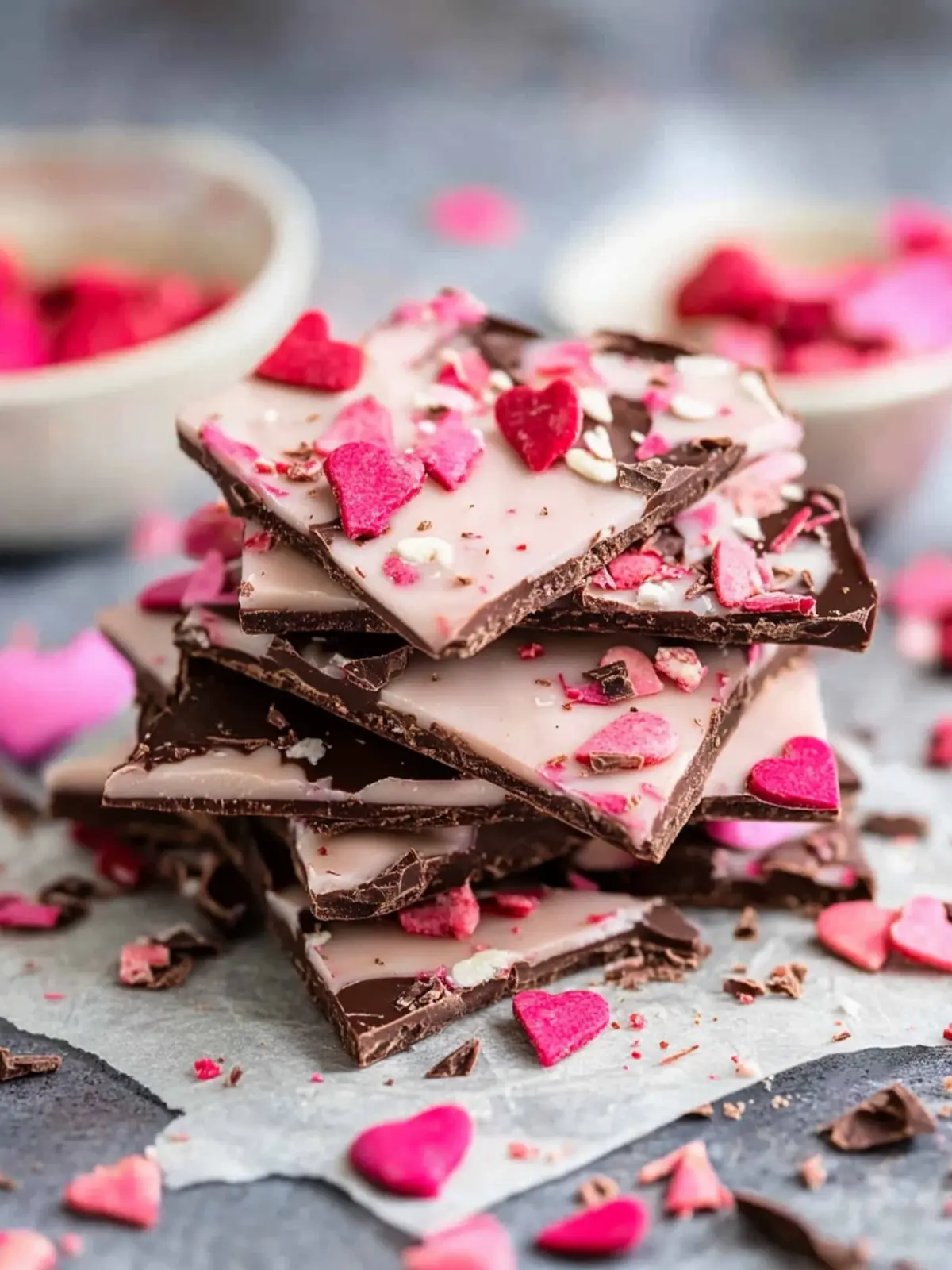Valentine’s Chocolate Bark Recipe