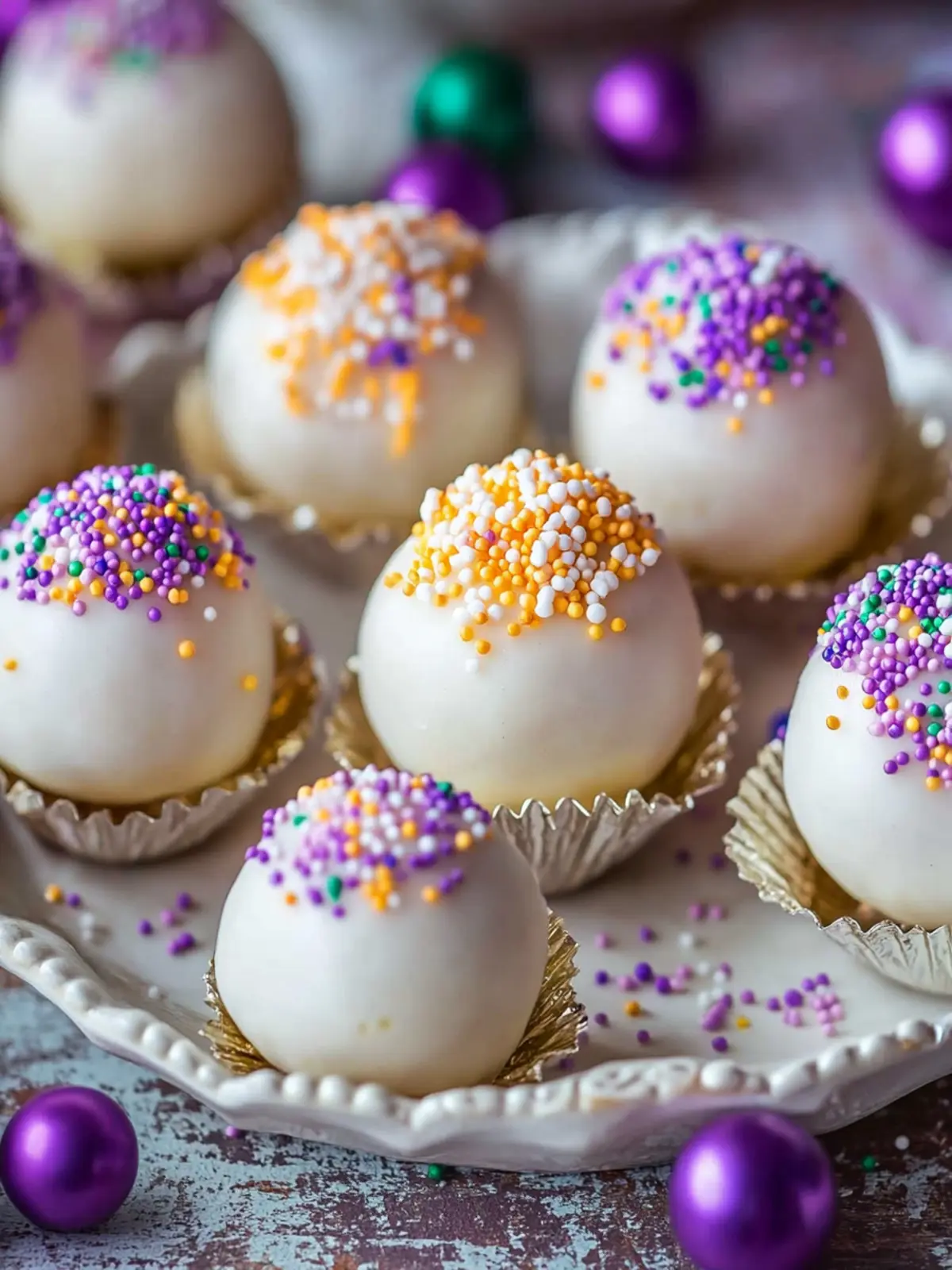 Decadent King Cake Oreo Balls for Your Next Festive Bash 5 King Cake Oreo Balls