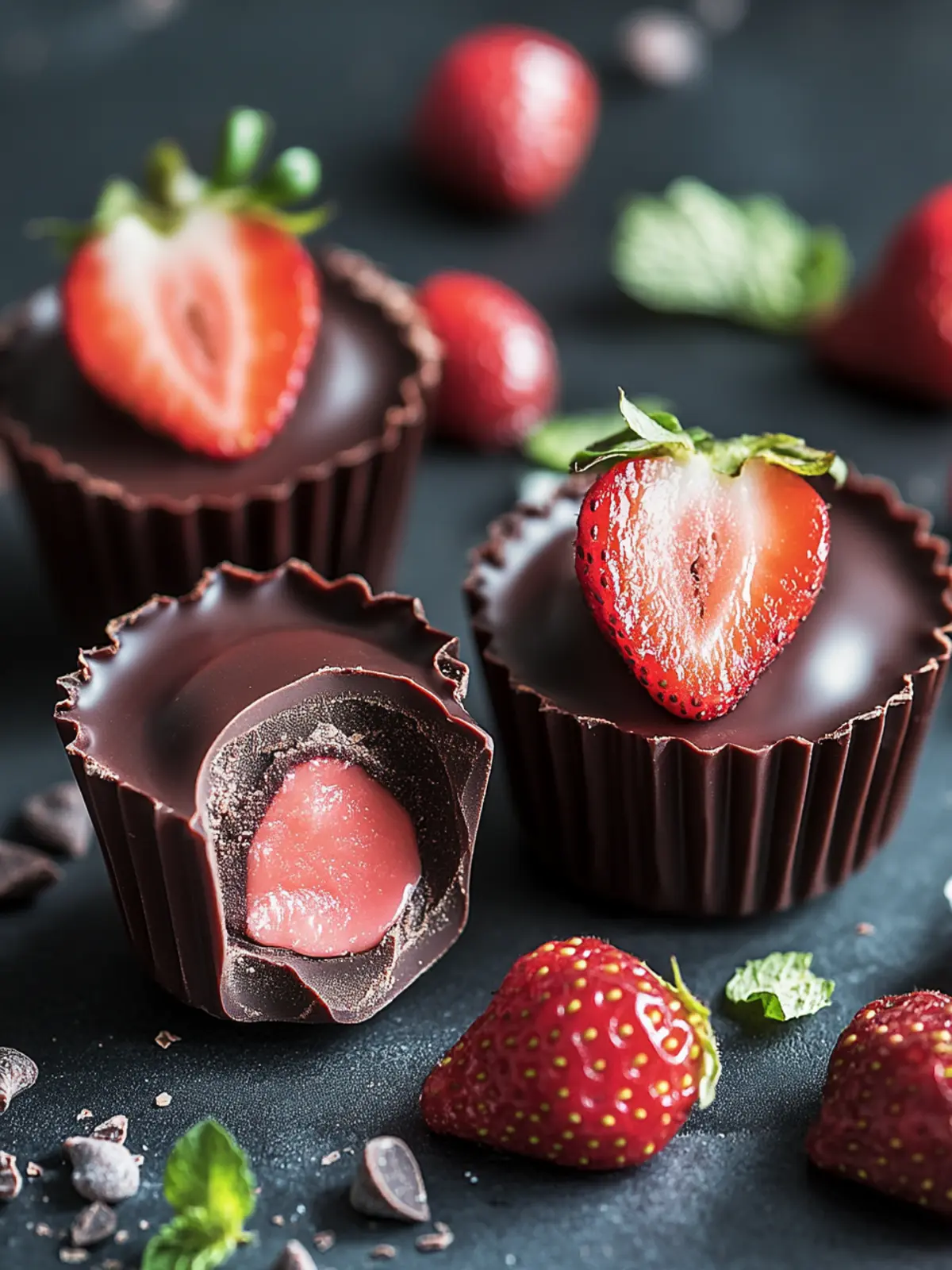 Decadent Strawberry Cream Chocolates You’ll Want to Make Today 3 Strawberry Cream Chocolates
