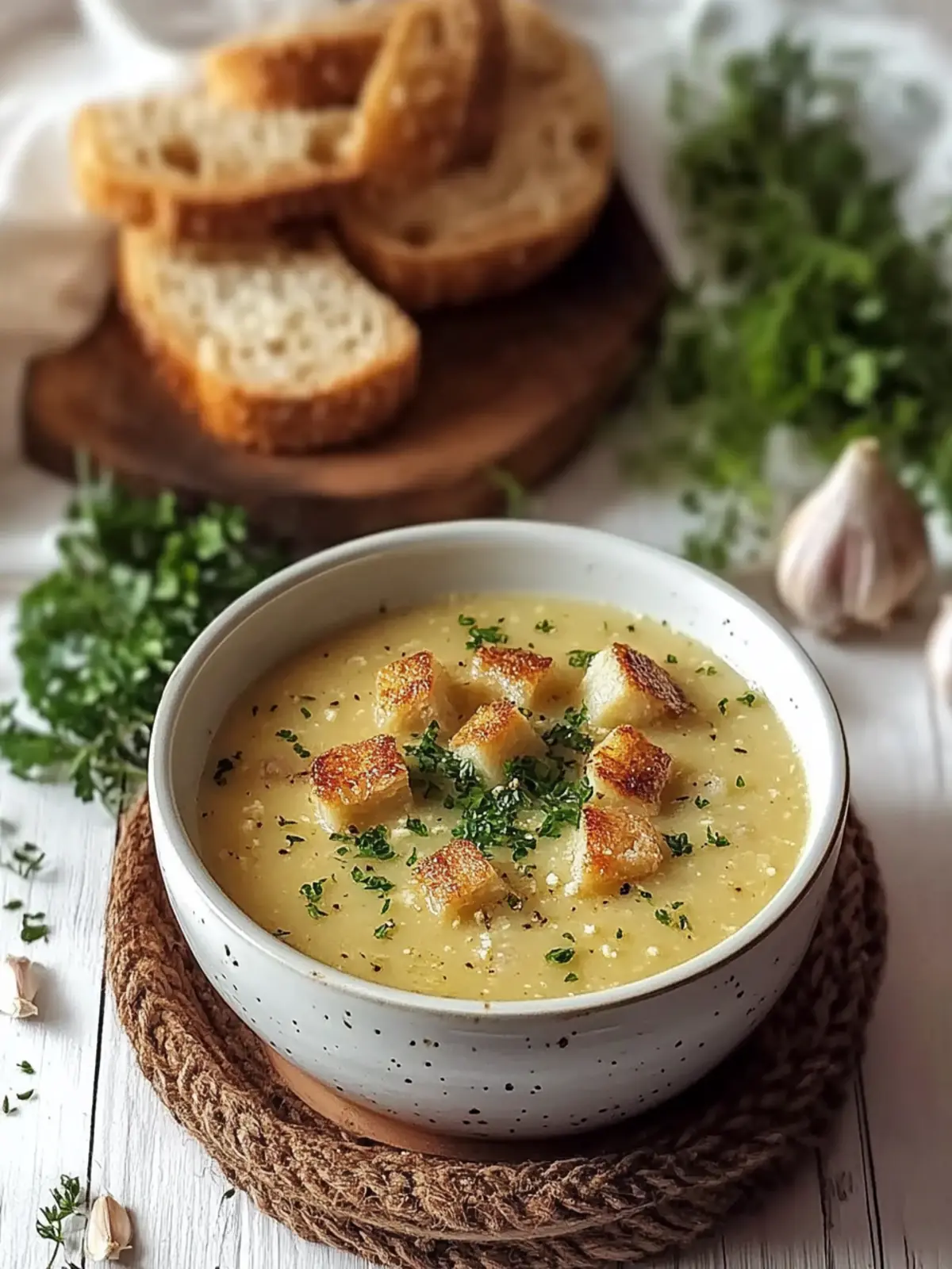 Creamy Czech Garlic Soup: Your New Cozy Comfort Classic 5 Creamy Czech Garlic Soup