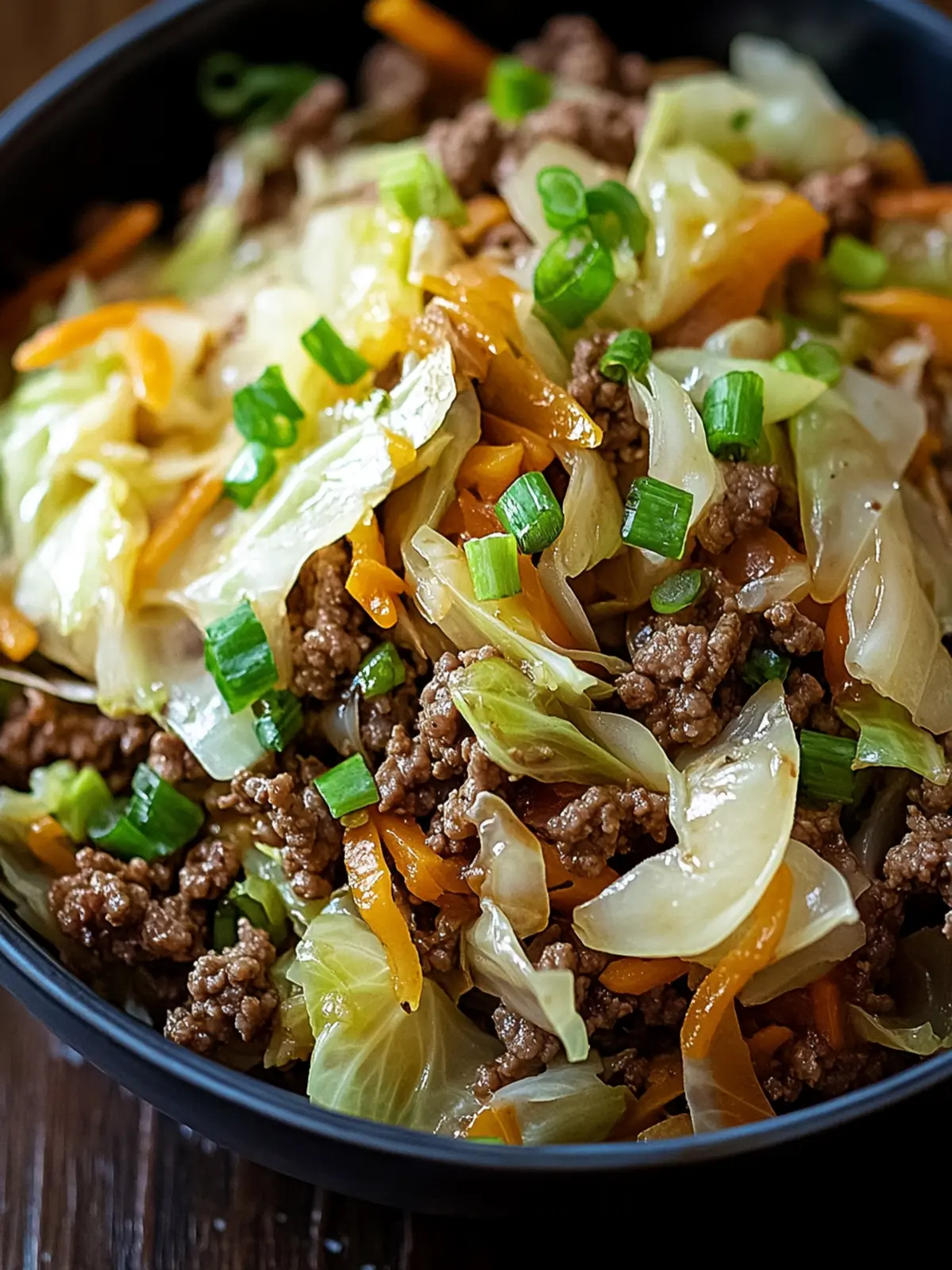 Savory Ground Beef and Chopped Cabbage Skillet Delight 2 Ground Beef and Chopped Cabbage