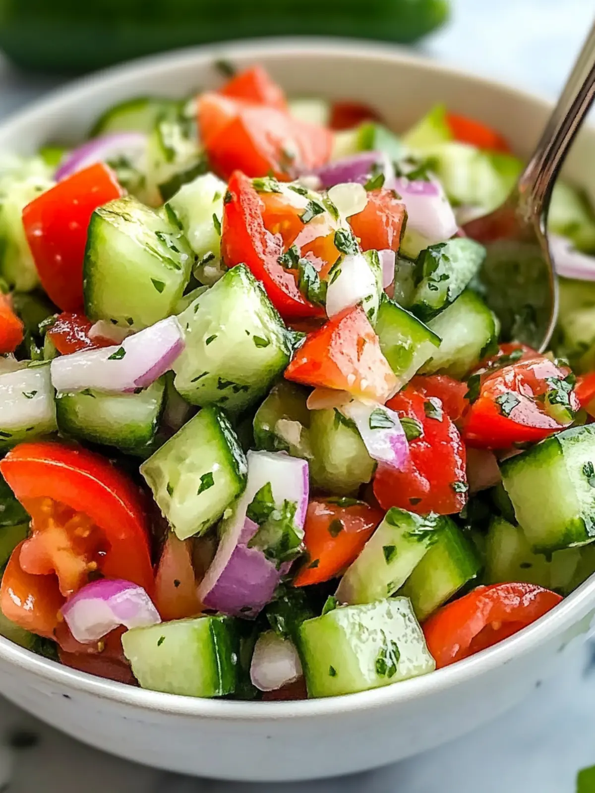 Zesty Quick Italian Cucumber Salad for Effortless Freshness 2 Quick Italian Cucumber Salad