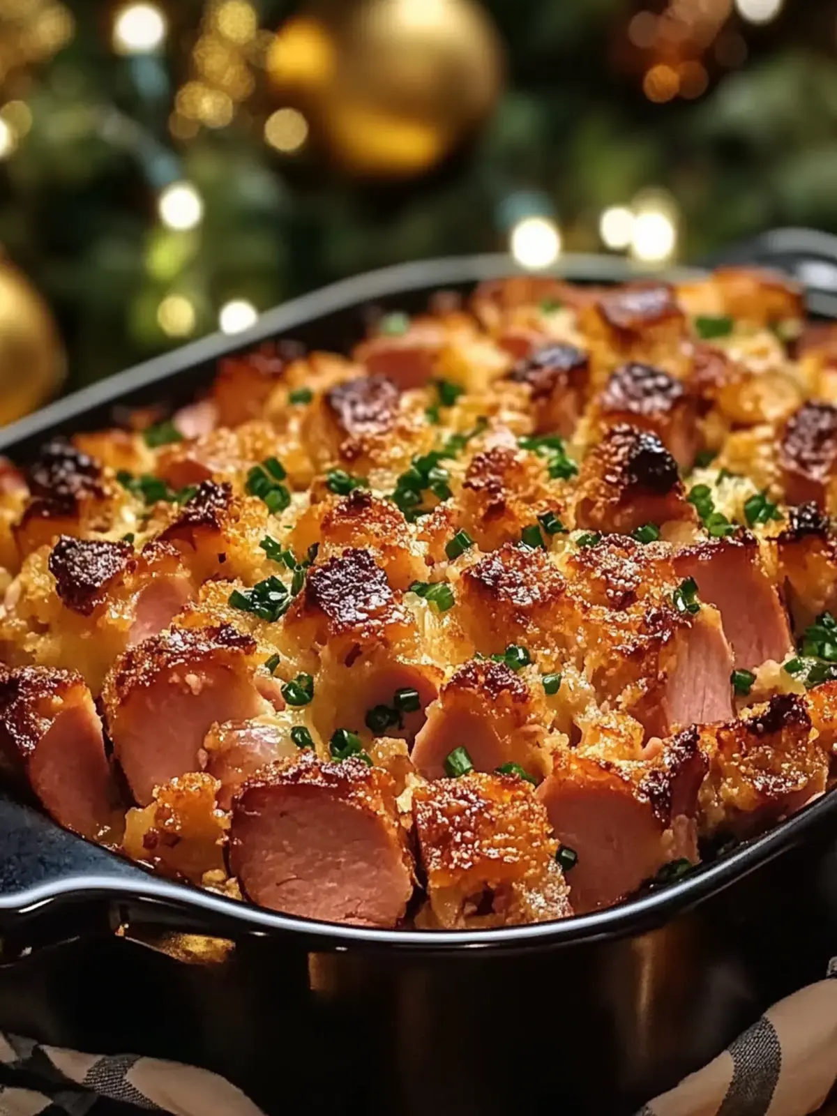 Warm Christmas Ham Casserole