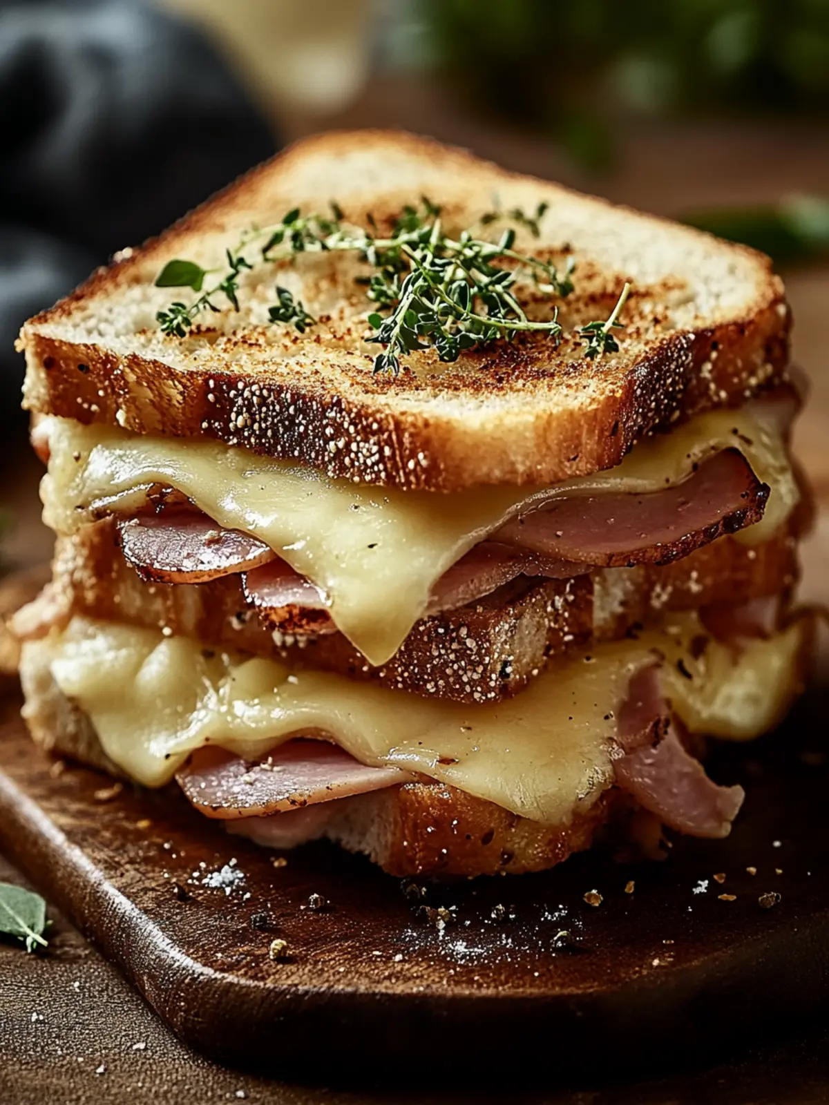 Irresistible Ham & Cheesy Sandwich for Ultimate Comfort Food 2 Ham & Cheesy Sandwich