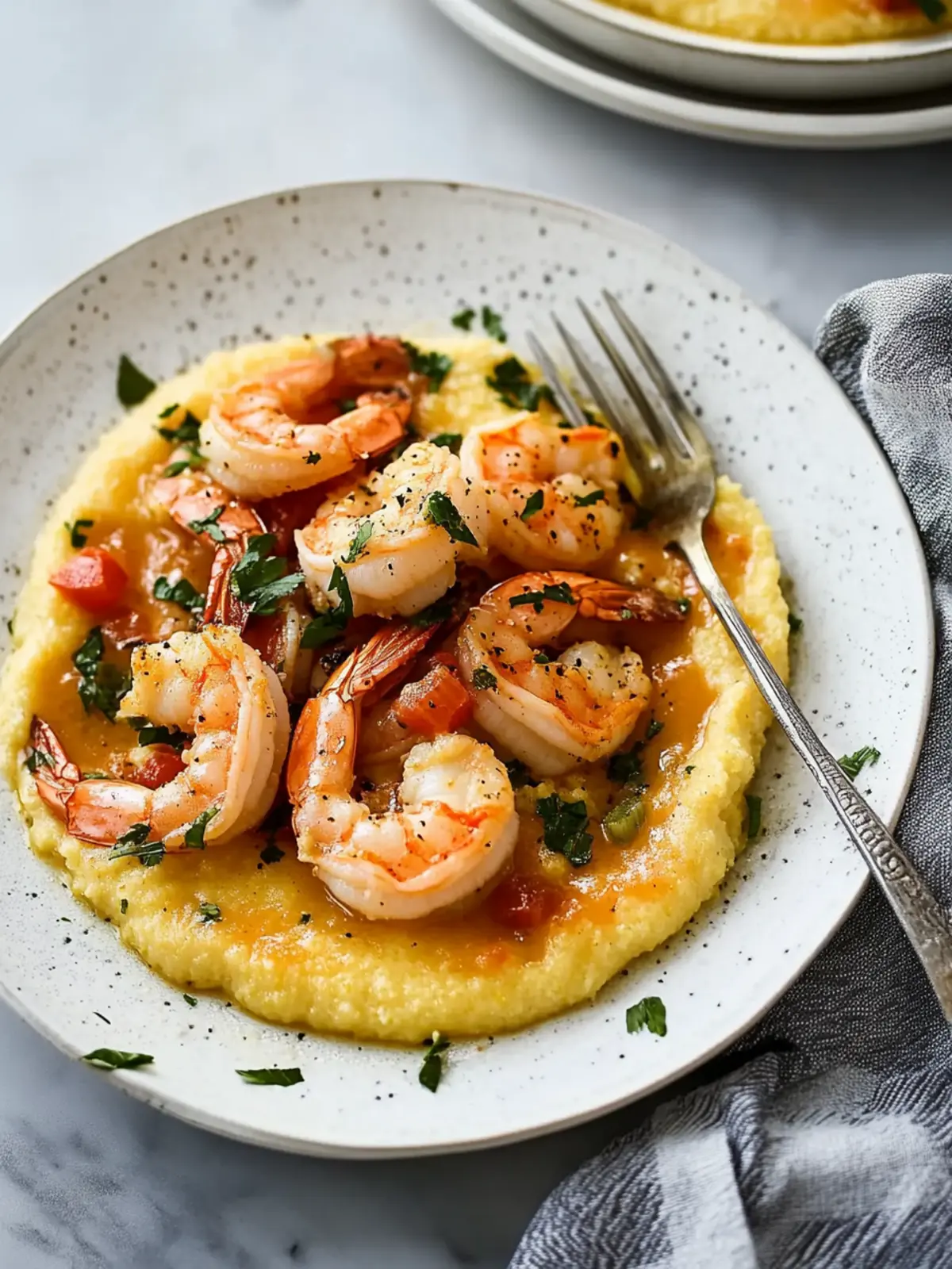 Venetian Shrimp with Polenta