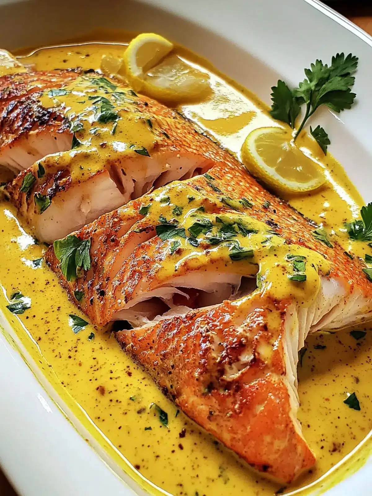 Savor Red Snapper with Creamy Creole Sauce Tonight 2 Red Snapper with Creamy Creole Sauce