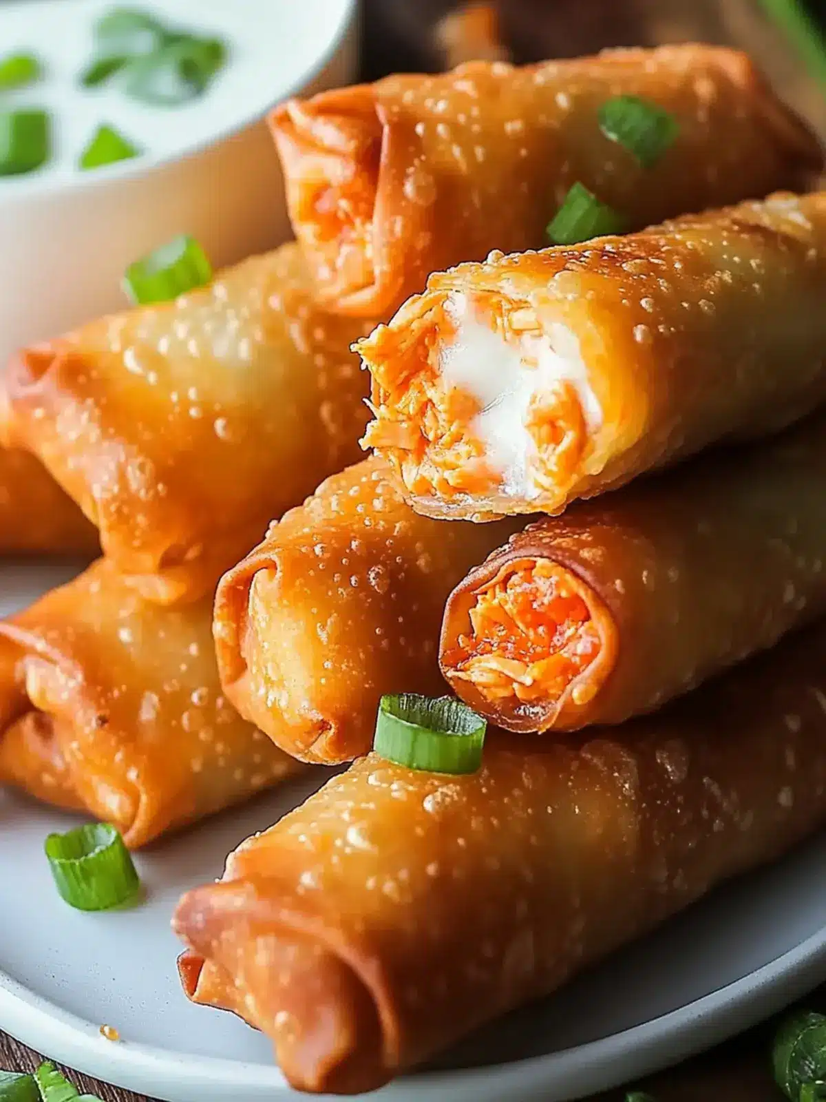 Crispy Buffalo Chicken Dip Egg Rolls for Game Day Fun 5 Crispy Buffalo Chicken Dip Egg Rolls