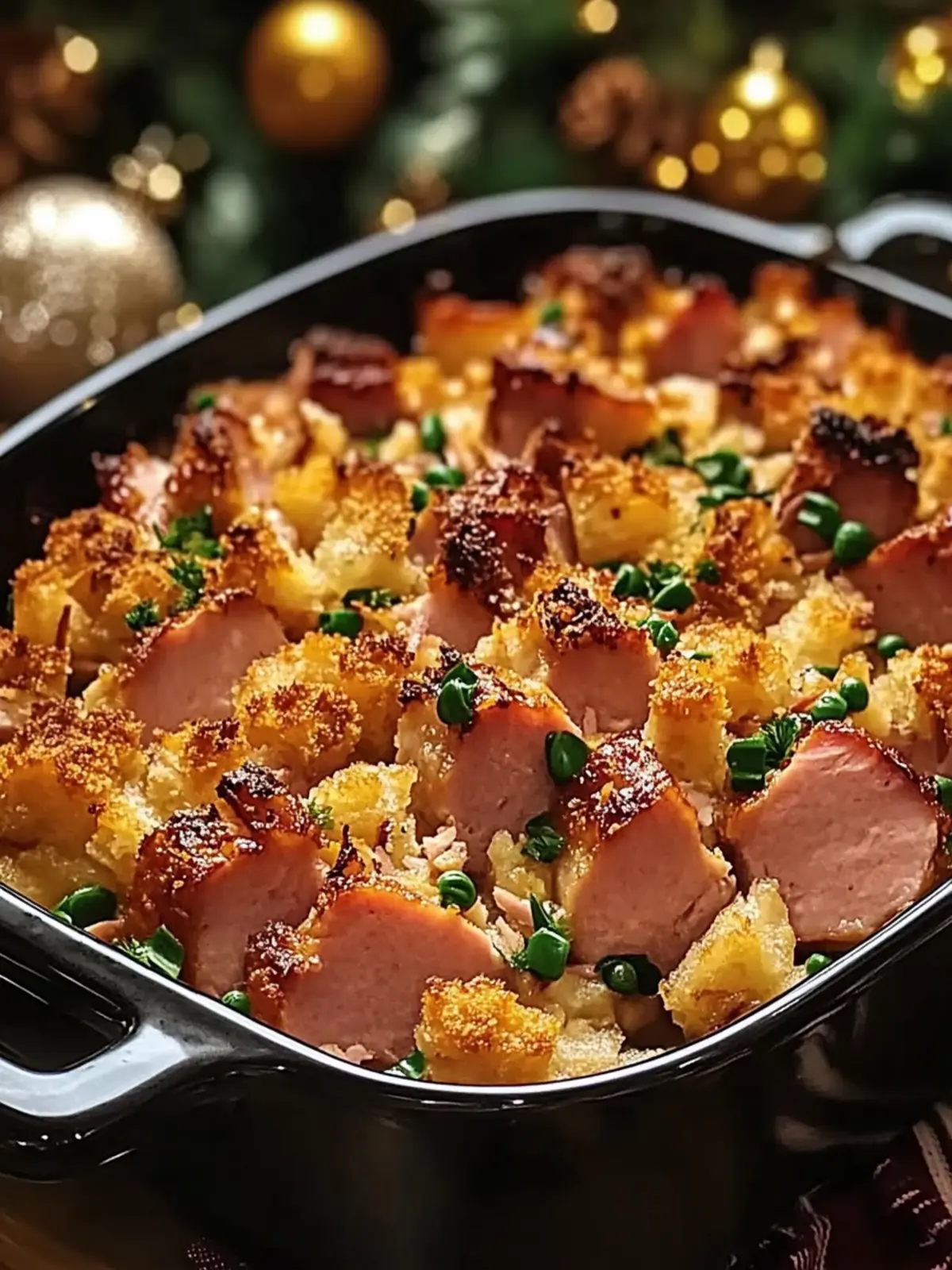 Warm Christmas Ham Casserole