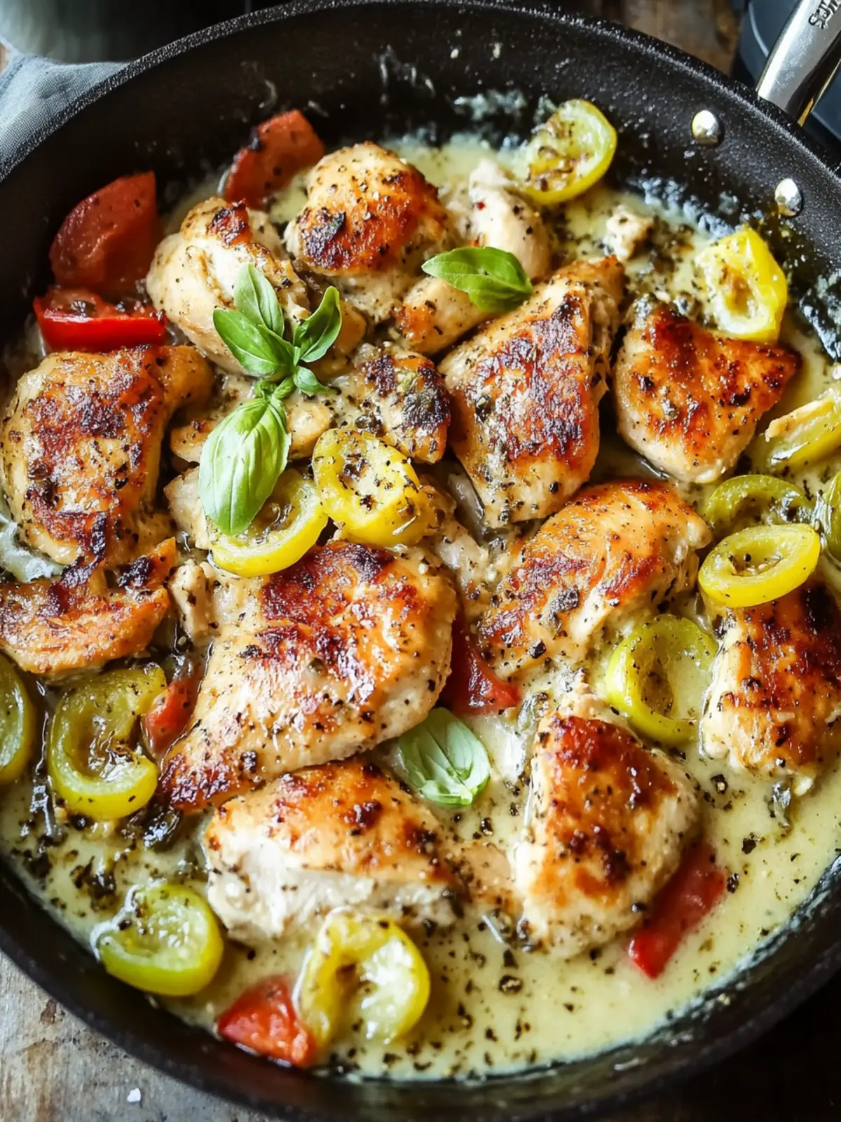 Savor the Easy Pepperoncini Chicken Skillet Tonight 4 Pepperoncini Chicken Skillet