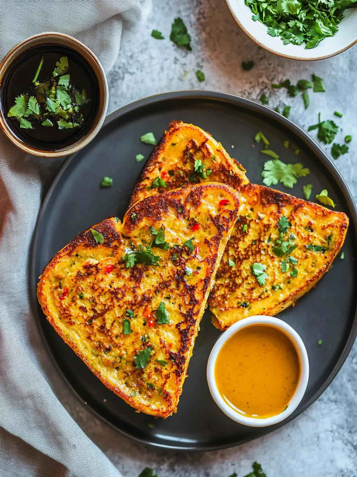 Savory Masala French Toast with Turmeric & Chili Bliss 2 Masala French Toast with Turmeric & Chili