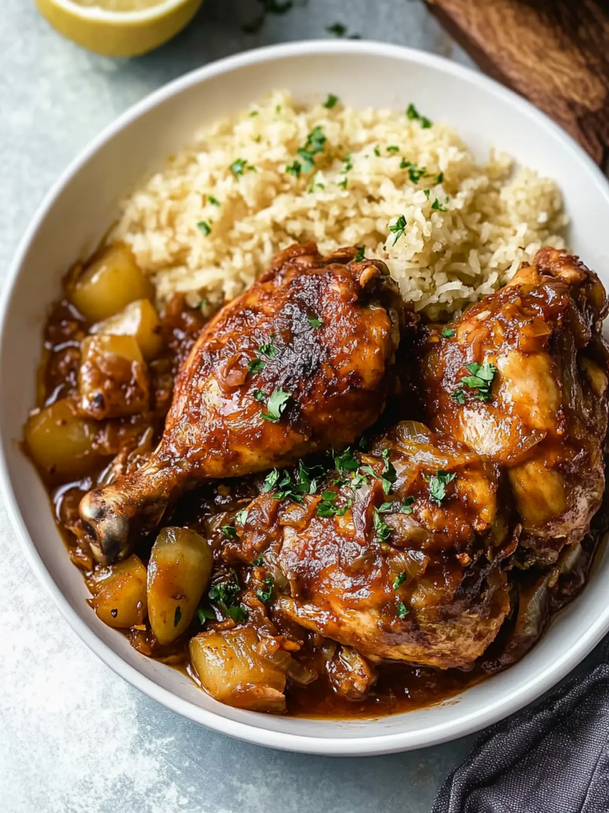 Savory Senegalese Chicken Yassa with Sweet Caramelized Onions 5 Senegalese Chicken
