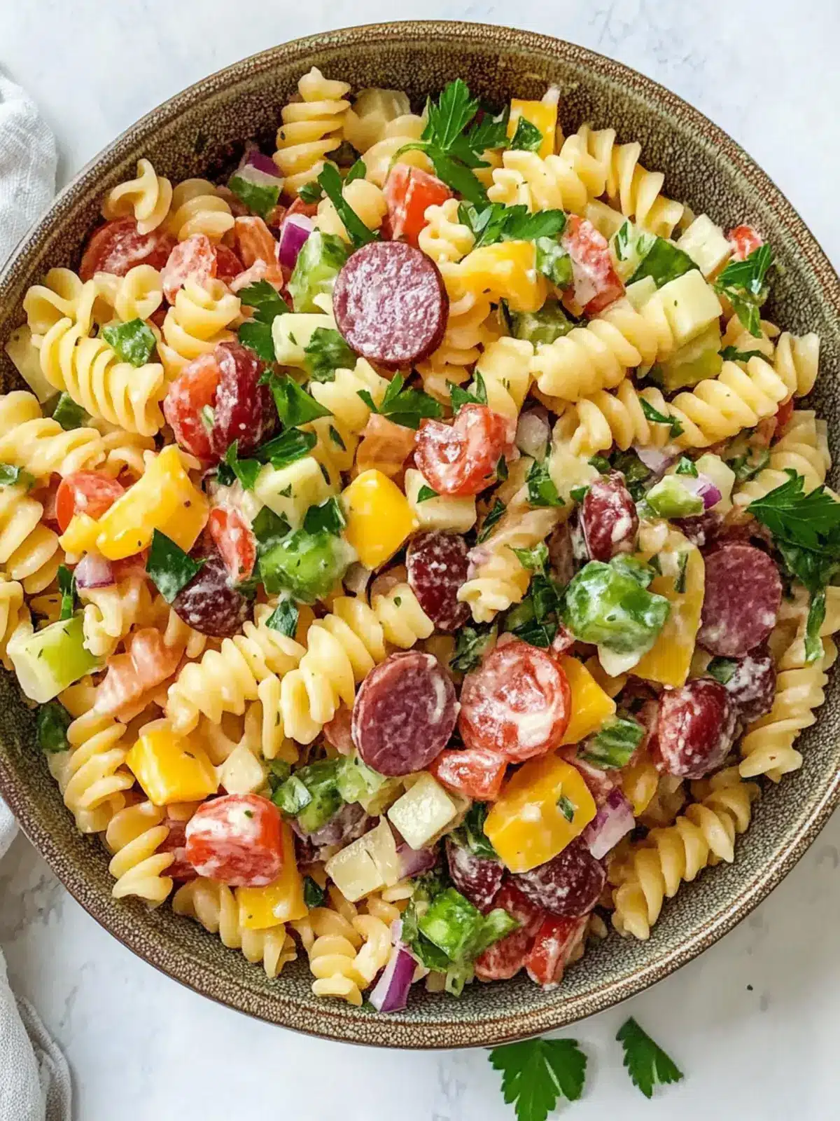 Mouthwatering Muffuletta Pasta Salad for Easy Weeknight Meals 2 Muffuletta Pasta Salad