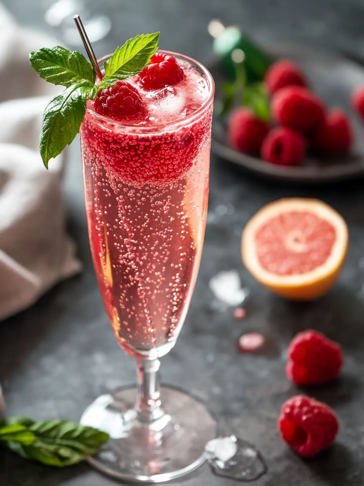 Delightful Raspberry Rose Mocktail for Guilt-Free Celebrations 4 Raspberry Rose Mocktail