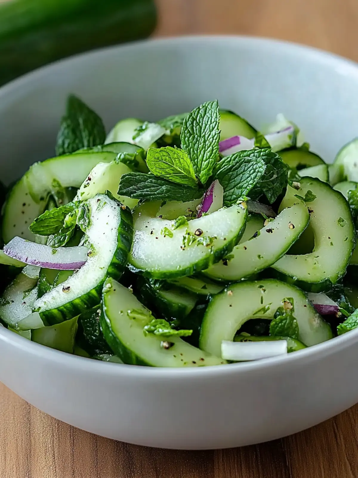 Healthy Cucumber and Mint Salad for a Refreshing Summer Treat 4 Healthy Cucumber and Mint Salad