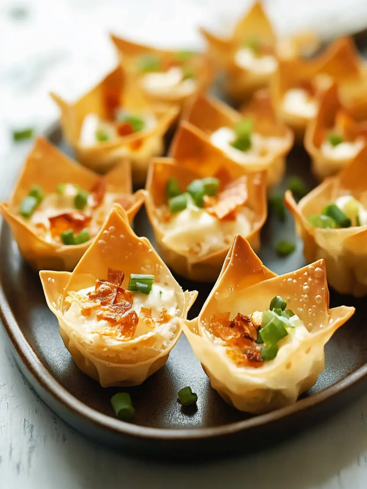 Savory Creole Cream Cheese Wonton Cups for Your Next Gathering 2 Creole Cream Cheese Wonton Cups