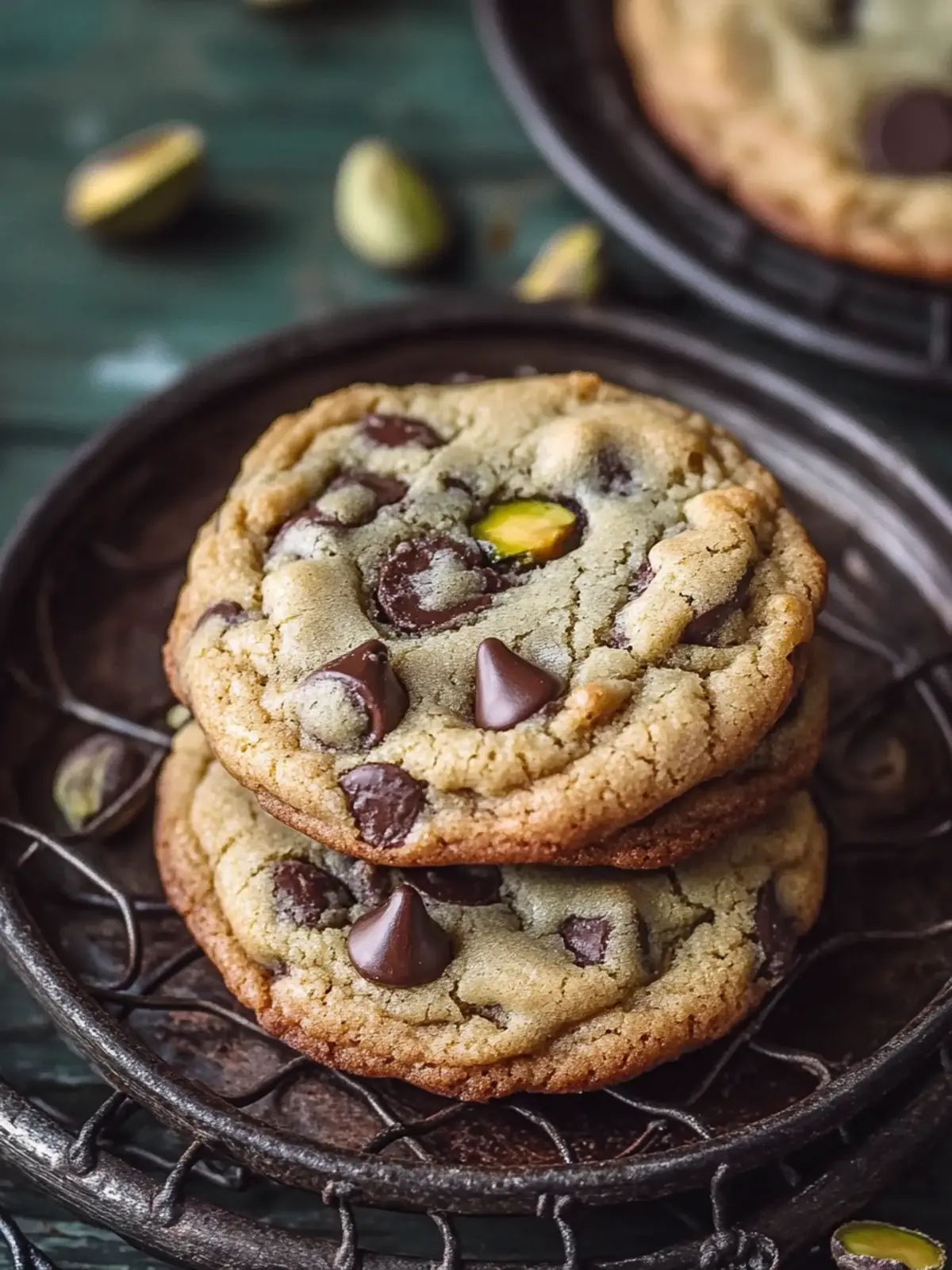 Decadent Pistachio Cream Chocolate Chip Cookies to Savor 5 Pistachio Cream Chocolate Chip Cookies