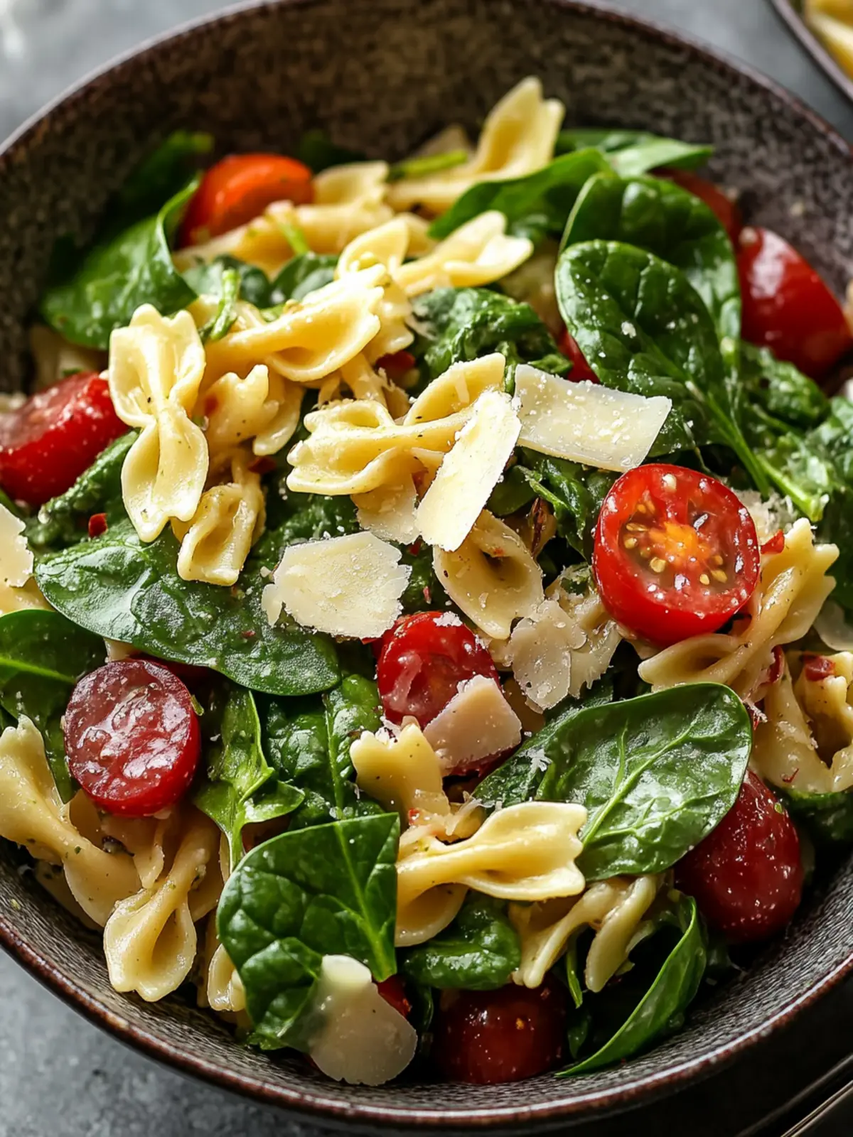 Nutritious Spinach Pasta Salad with Feta and Cranberries Delight 3 Nutritious Spinach Pasta Salad