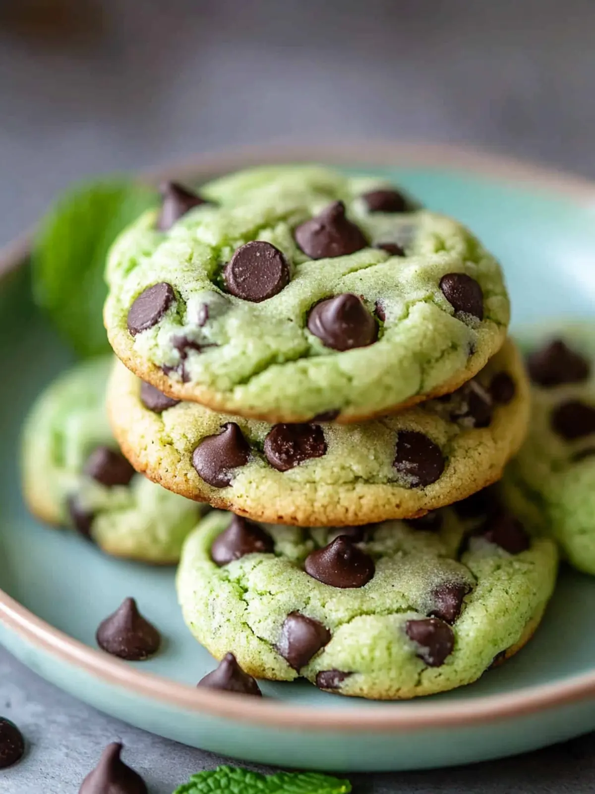 Irresistible Green Mint Chip Cookies Perfect for Any Occasion 3 Green Mint Chip Cookies