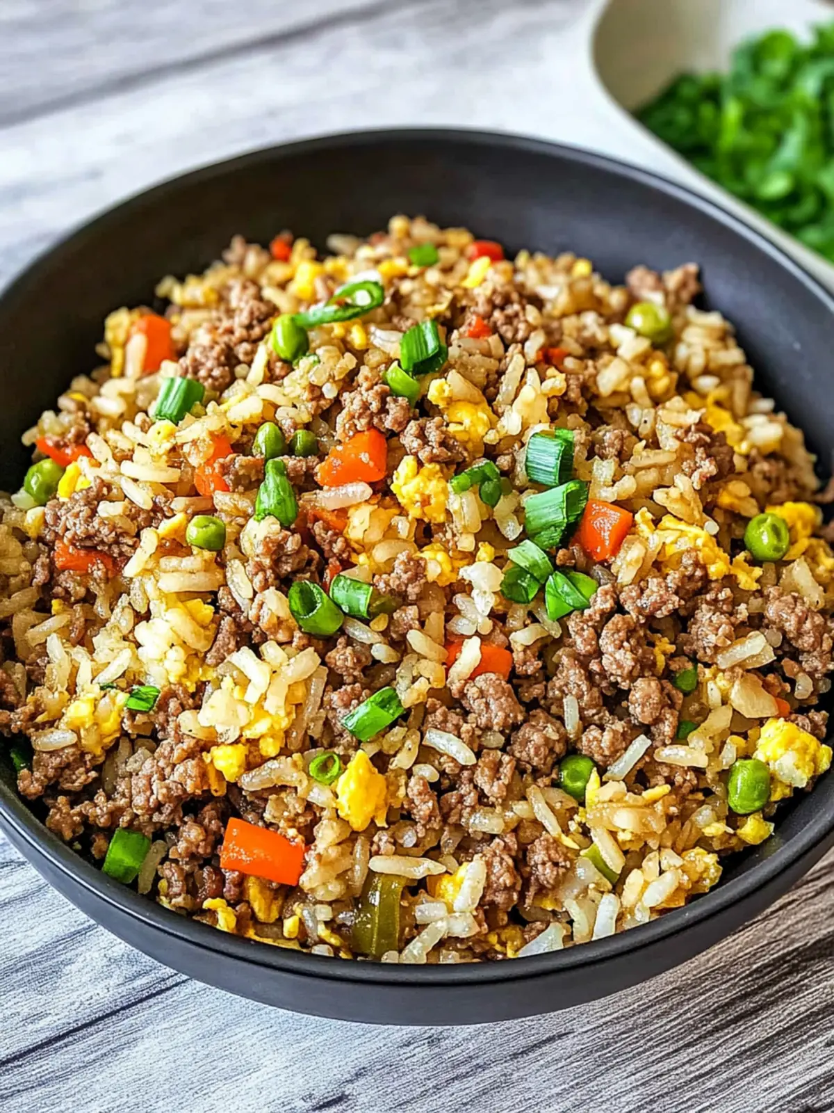 Savory Ground Beef Fried Rice in Just 10 Minutes 3 Ground Beef Fried Rice