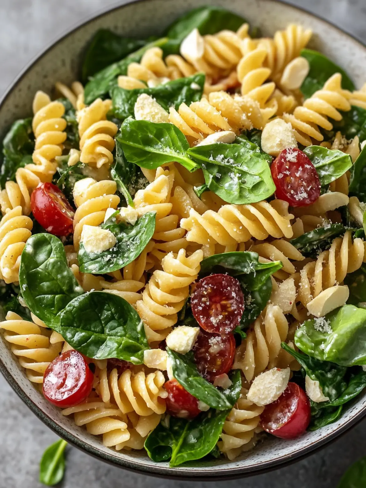 Nutritious Spinach Pasta Salad with Feta and Cranberries Delight 2 Nutritious Spinach Pasta Salad
