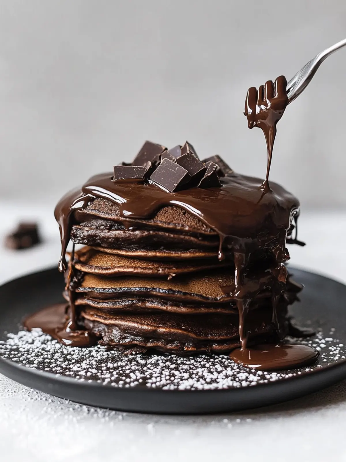 Deliciously Fluffy Chocolate Pancakes for Your Perfect Morning 2 Chocolate Pancakes
