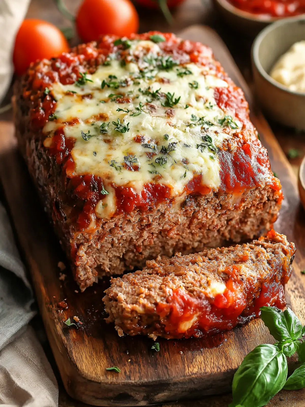 Irresistible Italian Meatloaf with Mozzarella That Delights! 4 Italian Meatloaf with Mozzarella