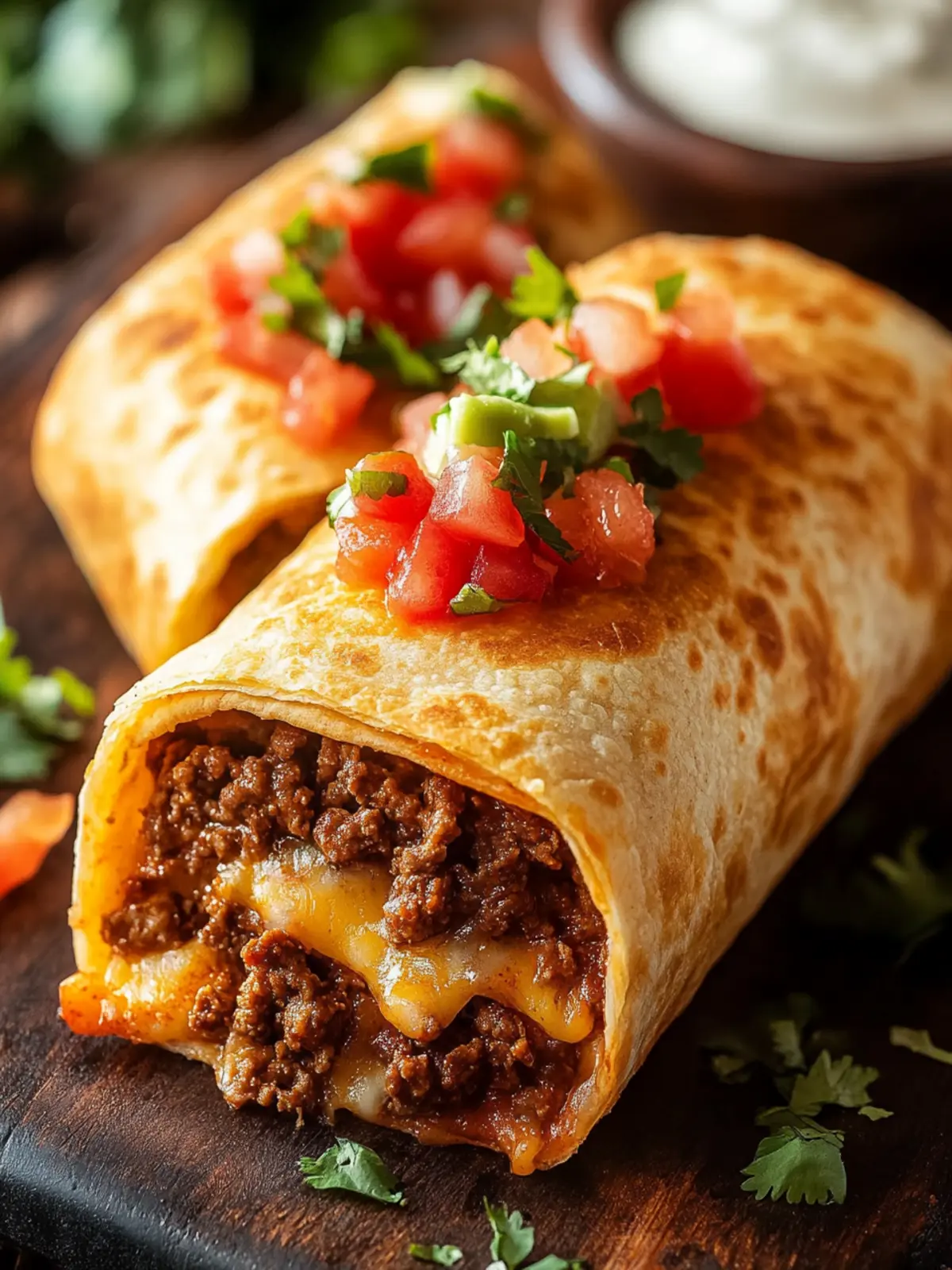 Savory Beef and Cheese Chimichangas with Flavorful Twists 2 Beef and Cheese Chimichangas
