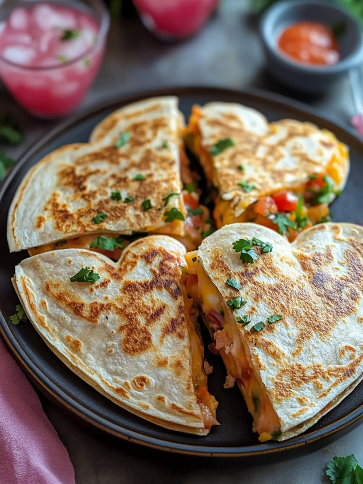 Heart-Shaped Quesadillas That Will Melt Your Heart and Tastebuds 2 Heart-Shaped Quesadillas
