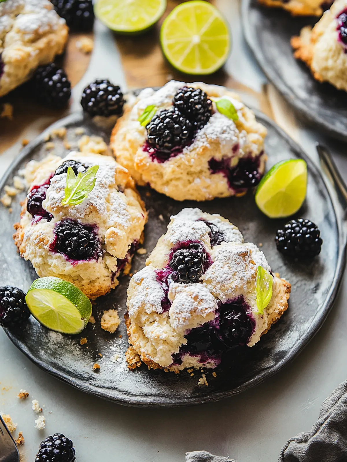 Blackberry Lime Scones: Sweet & Zesty Treats for Any Day 2 Blackberry Lime Scones