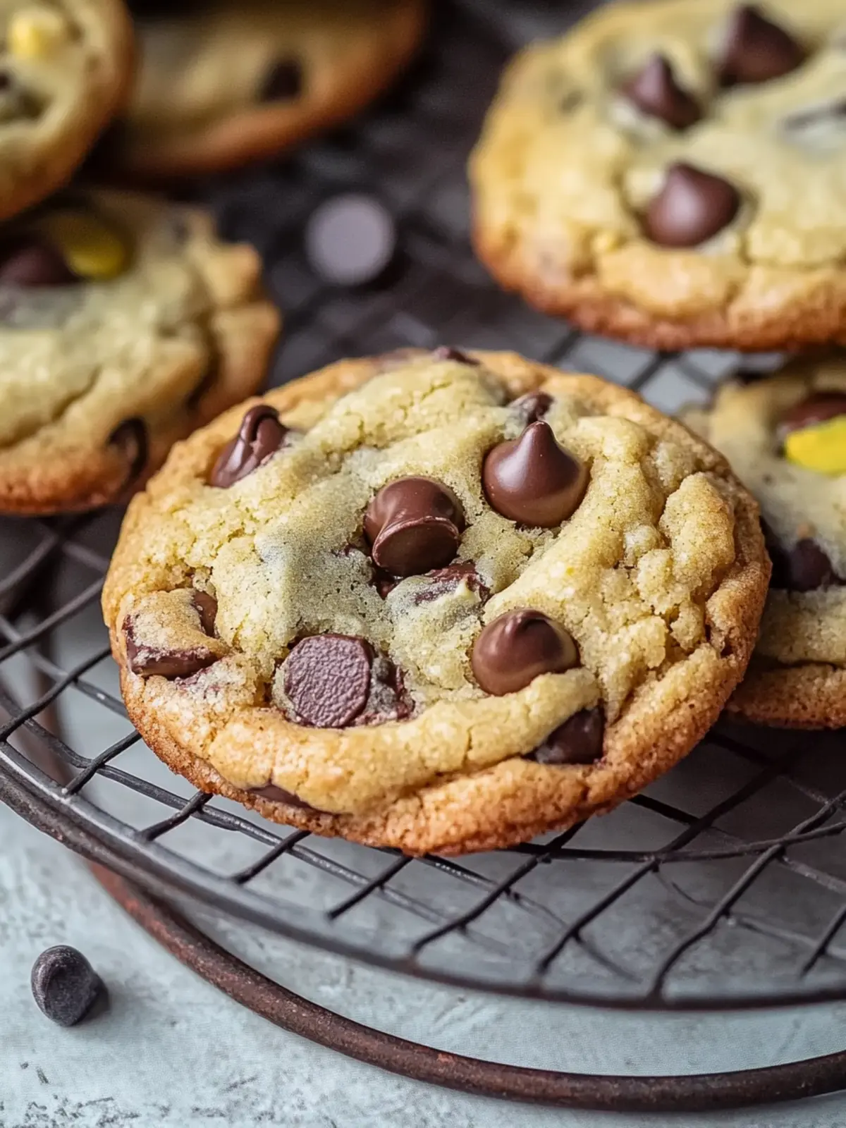 Decadent Pistachio Cream Chocolate Chip Cookies to Savor 4 Pistachio Cream Chocolate Chip Cookies
