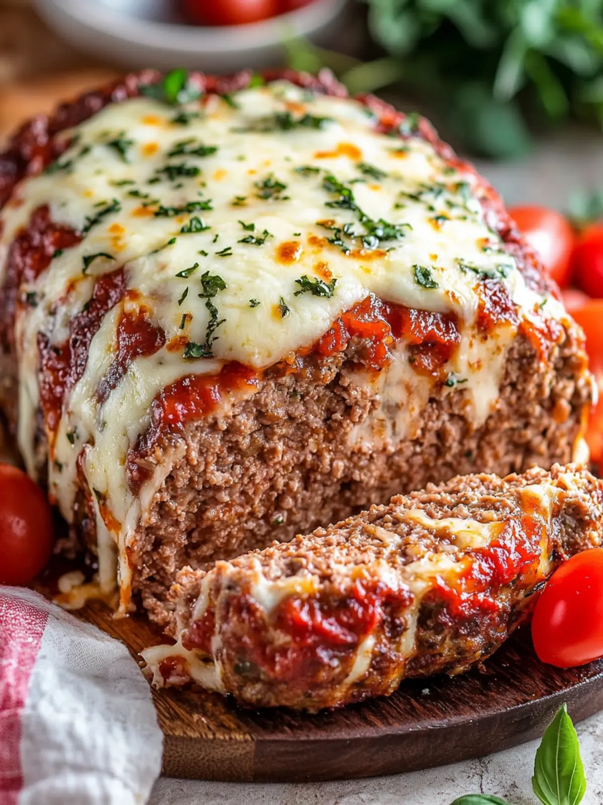 Irresistible Italian Meatloaf with Mozzarella That Delights! 2 Italian Meatloaf with Mozzarella
