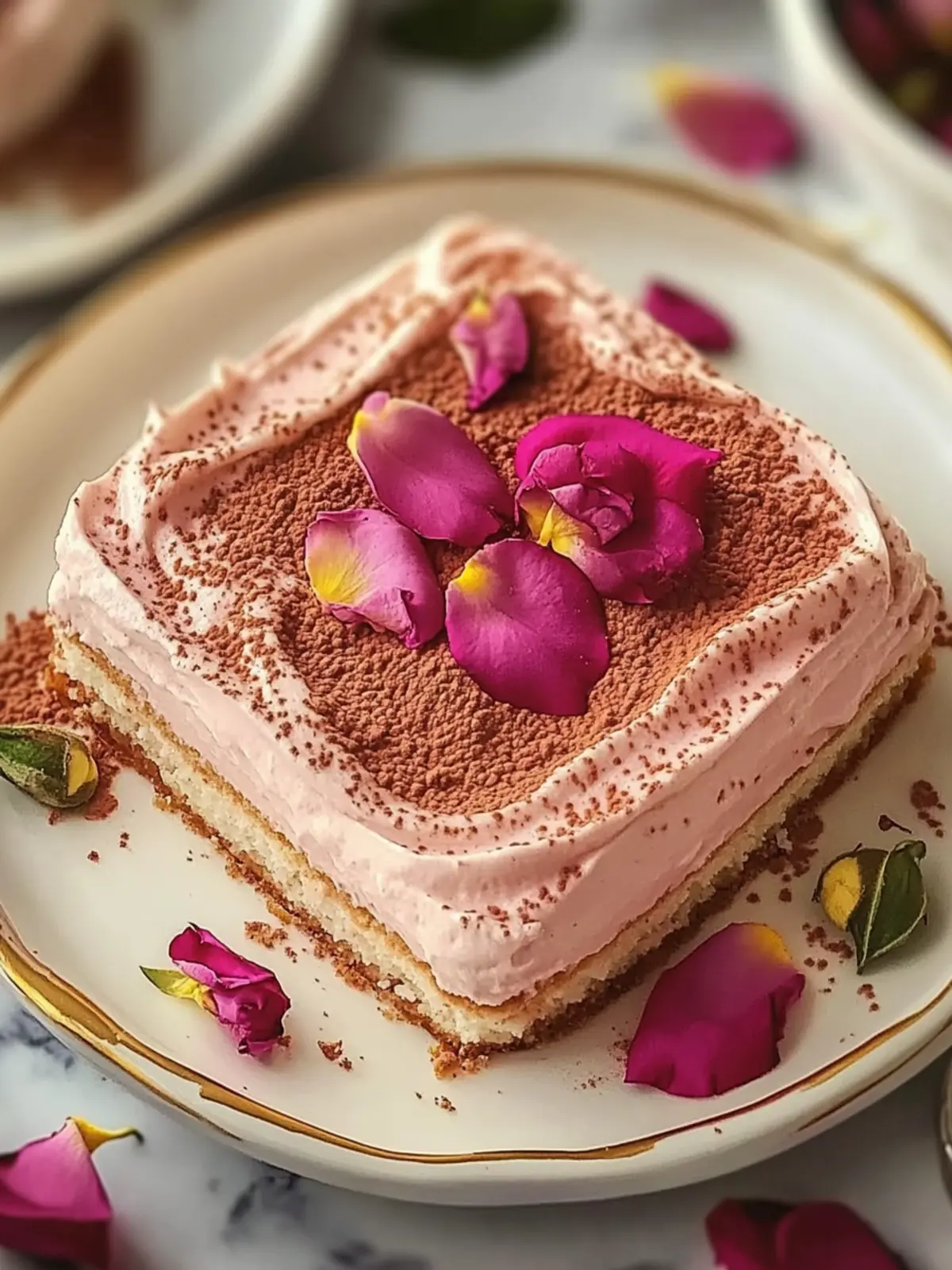 Delicious Eggless Rose Tiramisu – No-Bake Delight Awaits 3 Rose Tiramisu