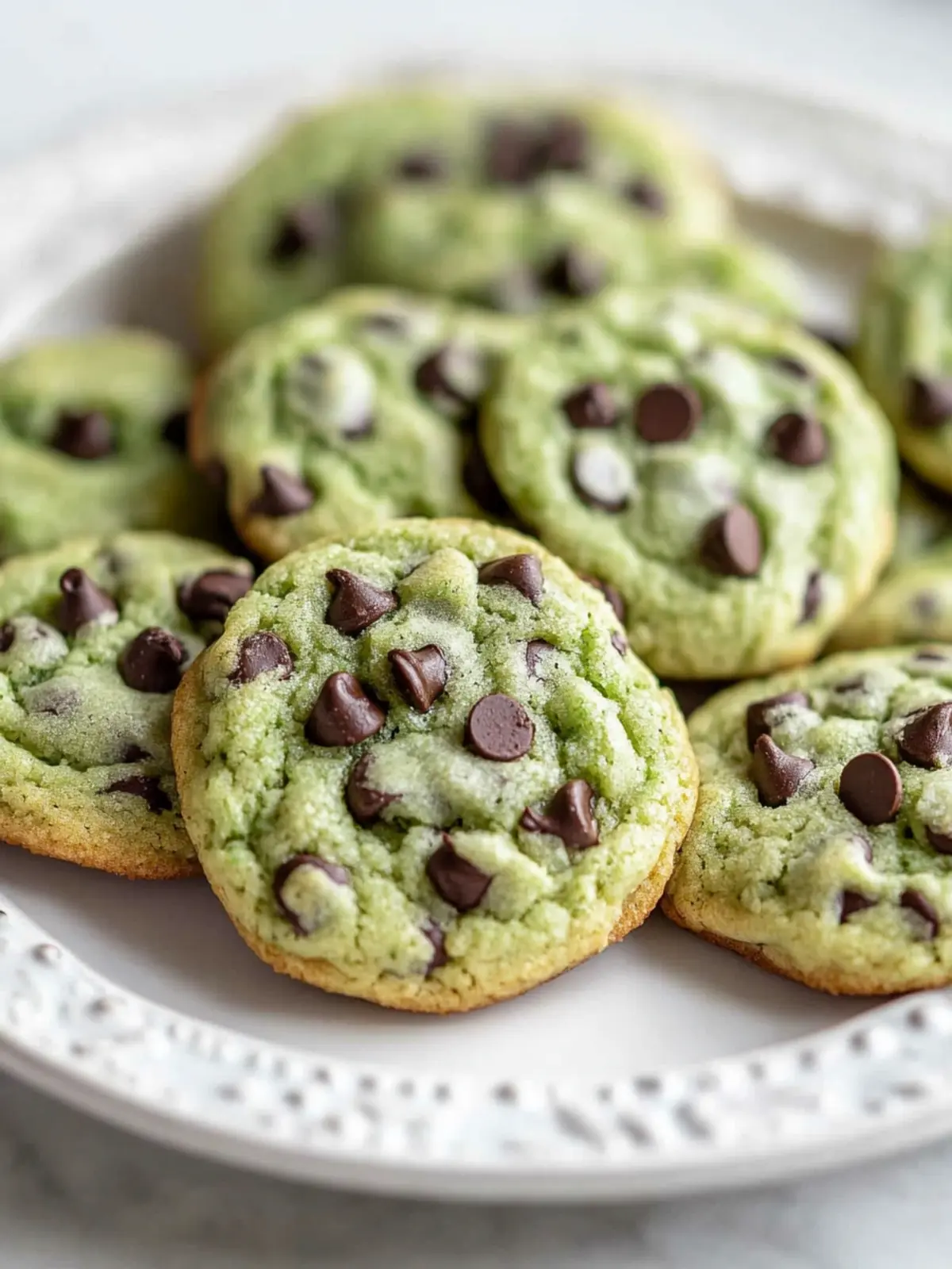Irresistible Green Mint Chip Cookies Perfect for Any Occasion 4 Green Mint Chip Cookies