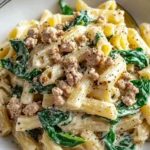 Creamy Ground Turkey Spinach Pasta for Busy Weeknight Bliss 8 Creamy Ground Turkey Spinach Pasta