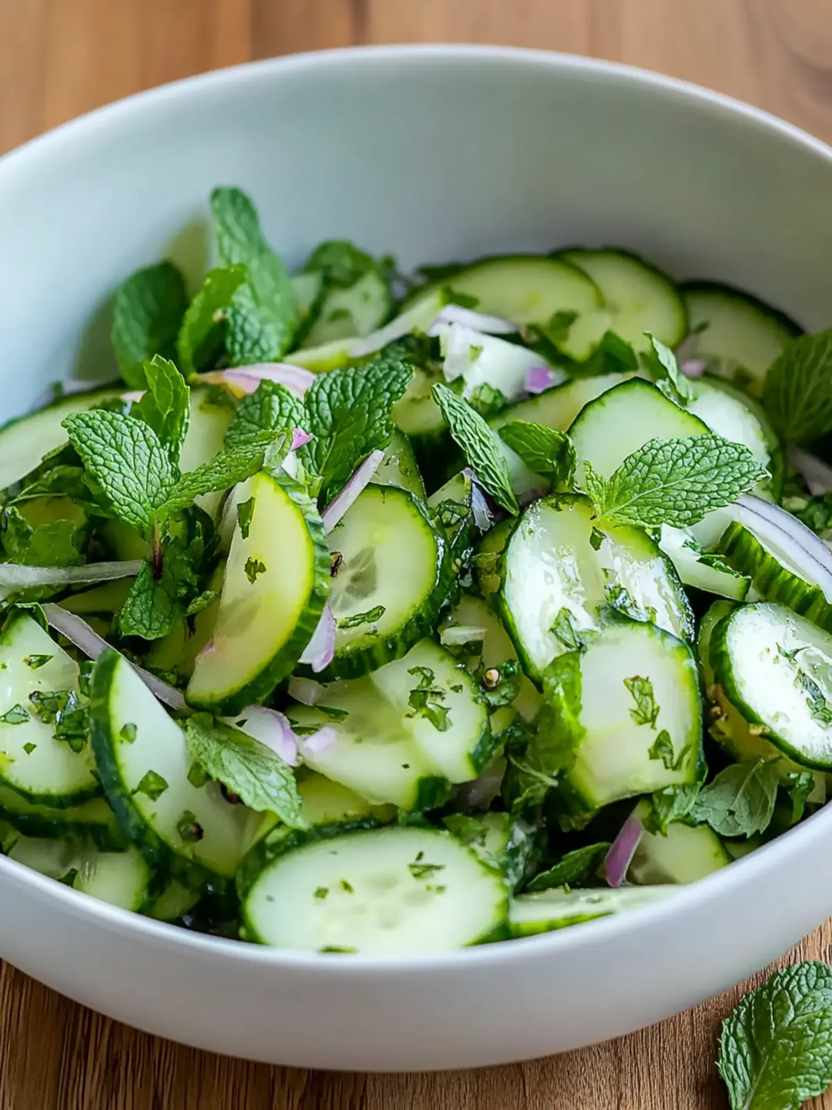 Healthy Cucumber and Mint Salad for an Energizing Summer Dish 5 Healthy Cucumber and Mint Salad