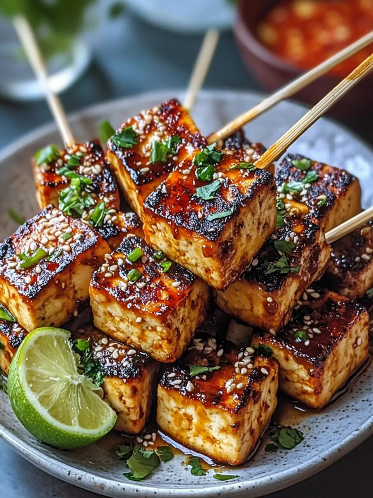 Irresistible Sweet Chili Tofu Satay Bites for Any Gathering 5 Sweet Chili Tofu Satay Bites