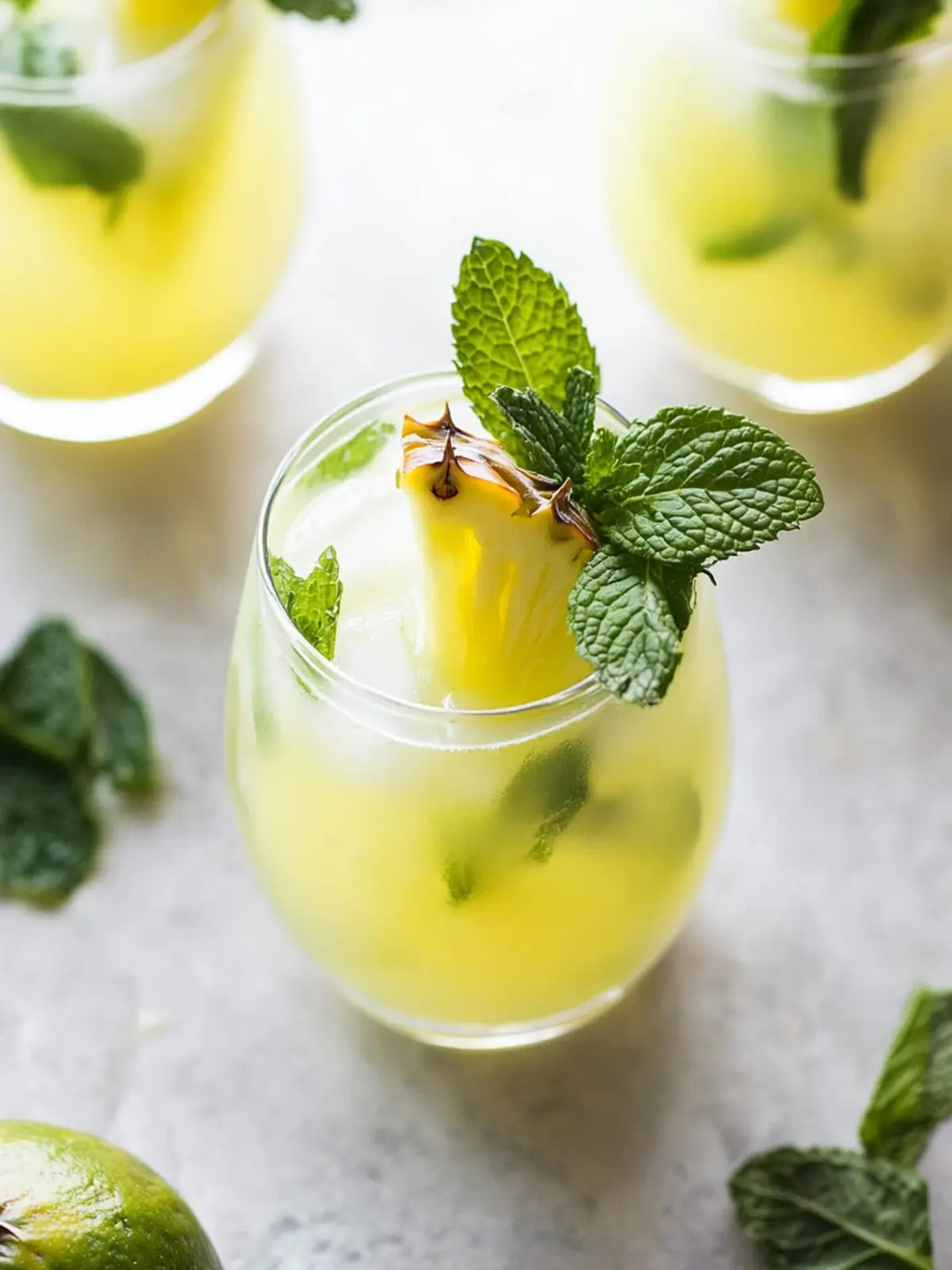 Skinny Sparkling Mint Pineapple Lemonade for Ultimate Refreshment 4 Skinny Sparkling Mint Pineapple Lemonade
