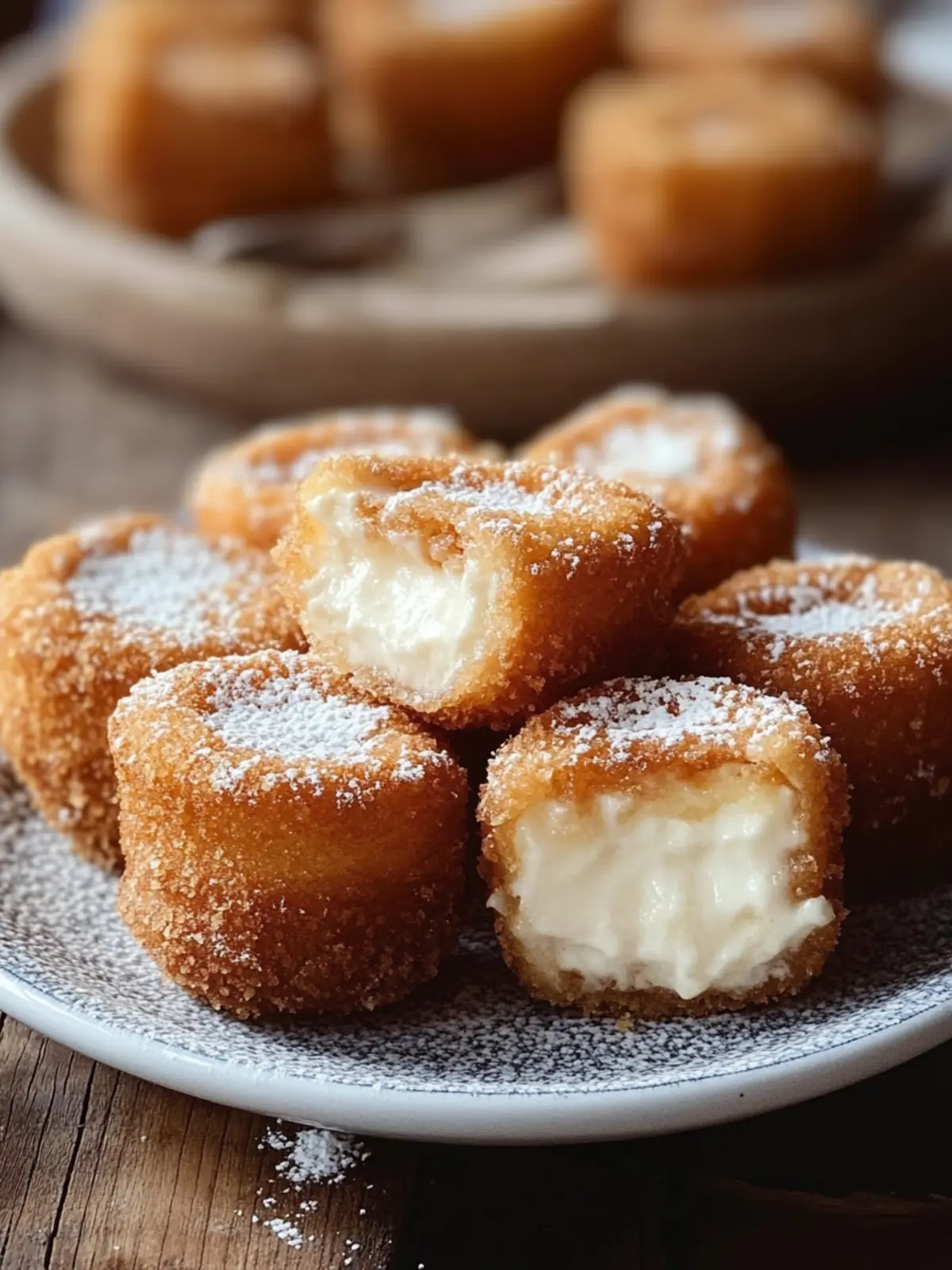 Churro Stuffed Cheesecake Bites: Your New Favorite Treat 5 Churro Stuffed Cheesecake Bites