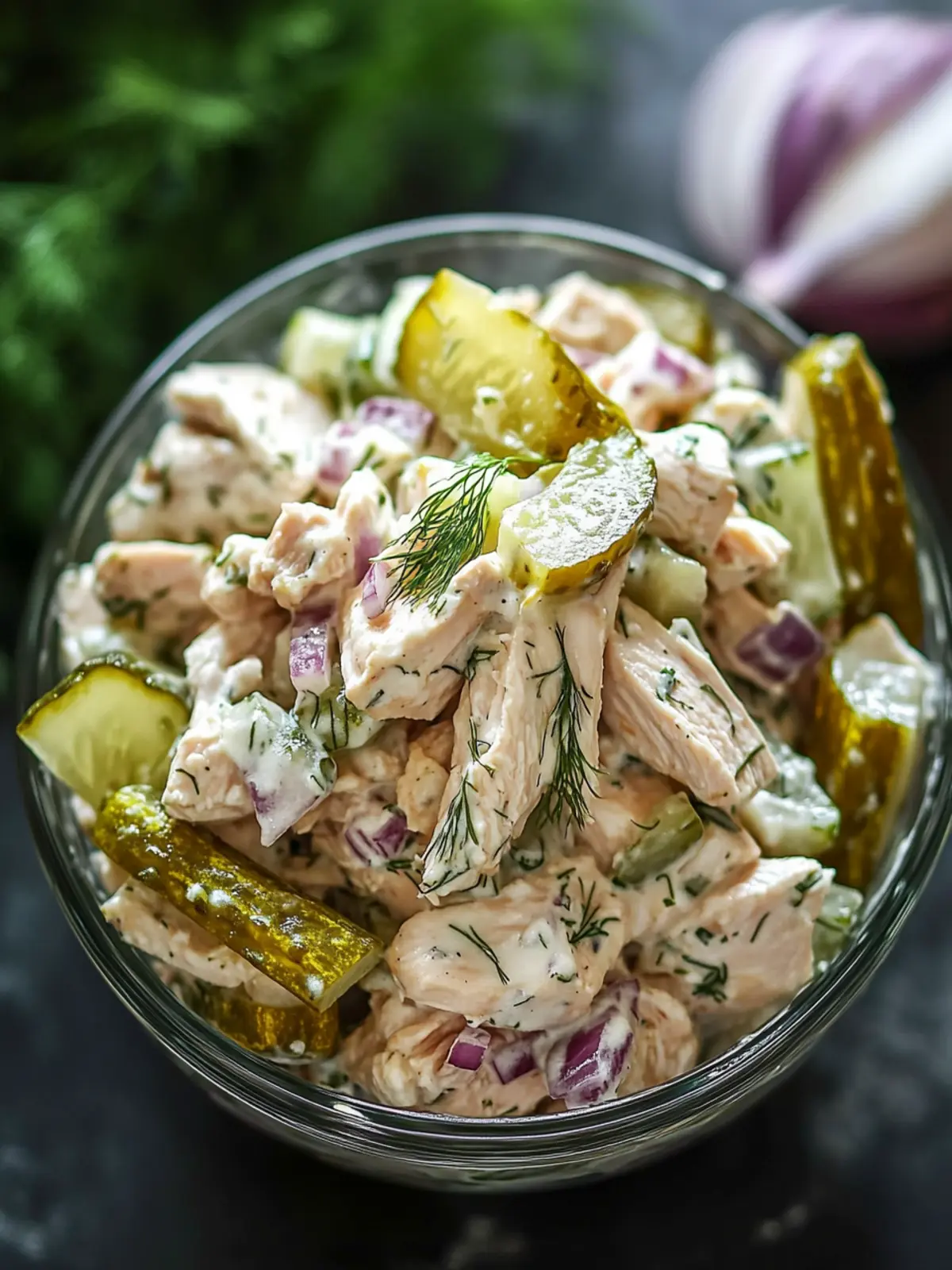 Dill Pickle Chicken Salad: A Tangy Twist for Easy Lunches 4 Dill Pickle Chicken Salad