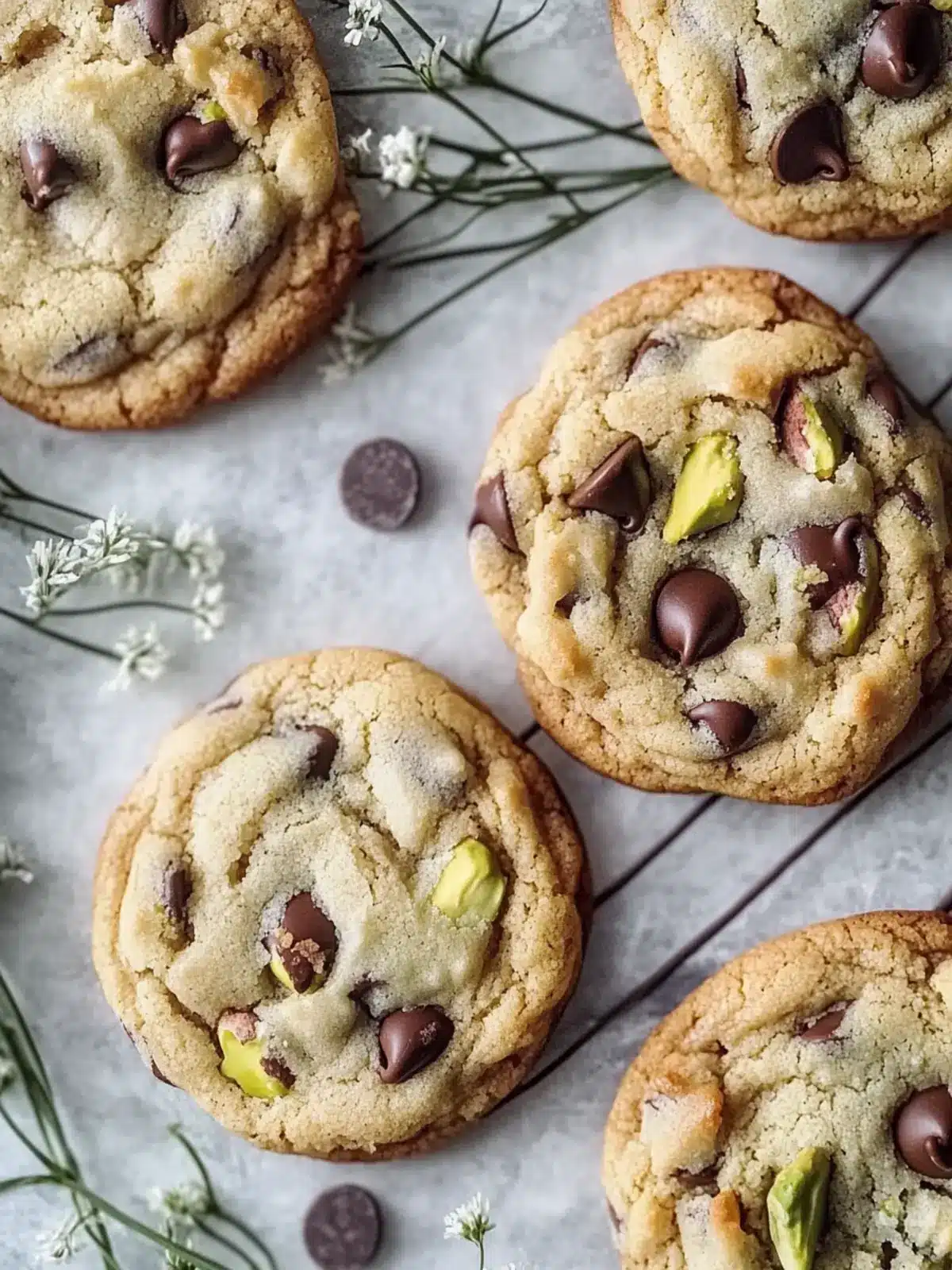 Decadent Pistachio Cream Chocolate Chip Cookies to Savor 3 Pistachio Cream Chocolate Chip Cookies