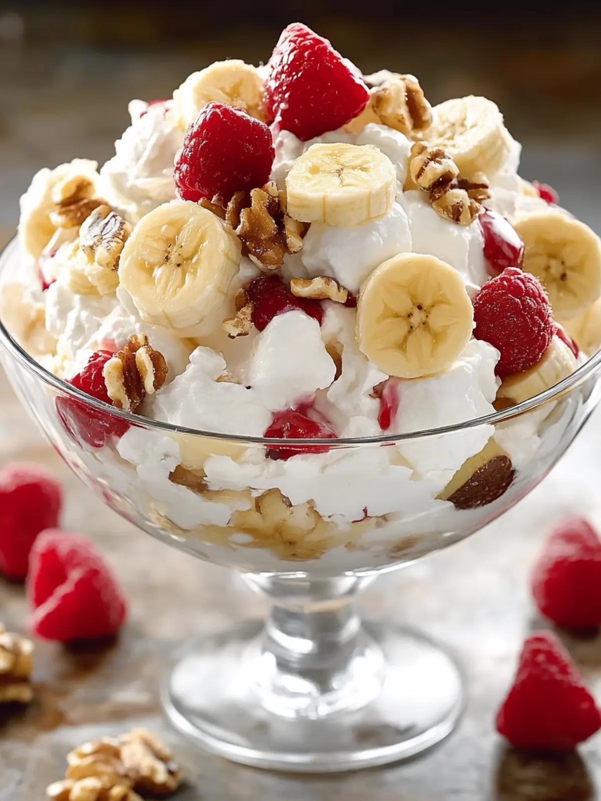 Banana Split Fluff Salad