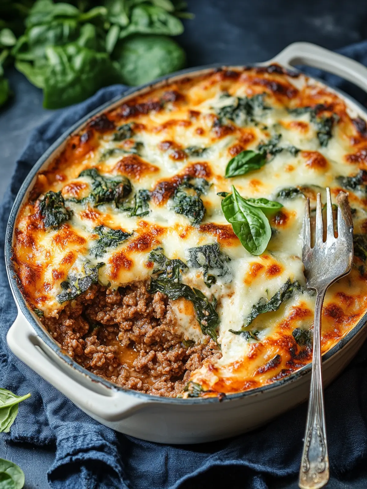 Hearty Ground Beef & Spinach Casserole for Cozy Nights 5 Ground Beef & Spinach Casserole