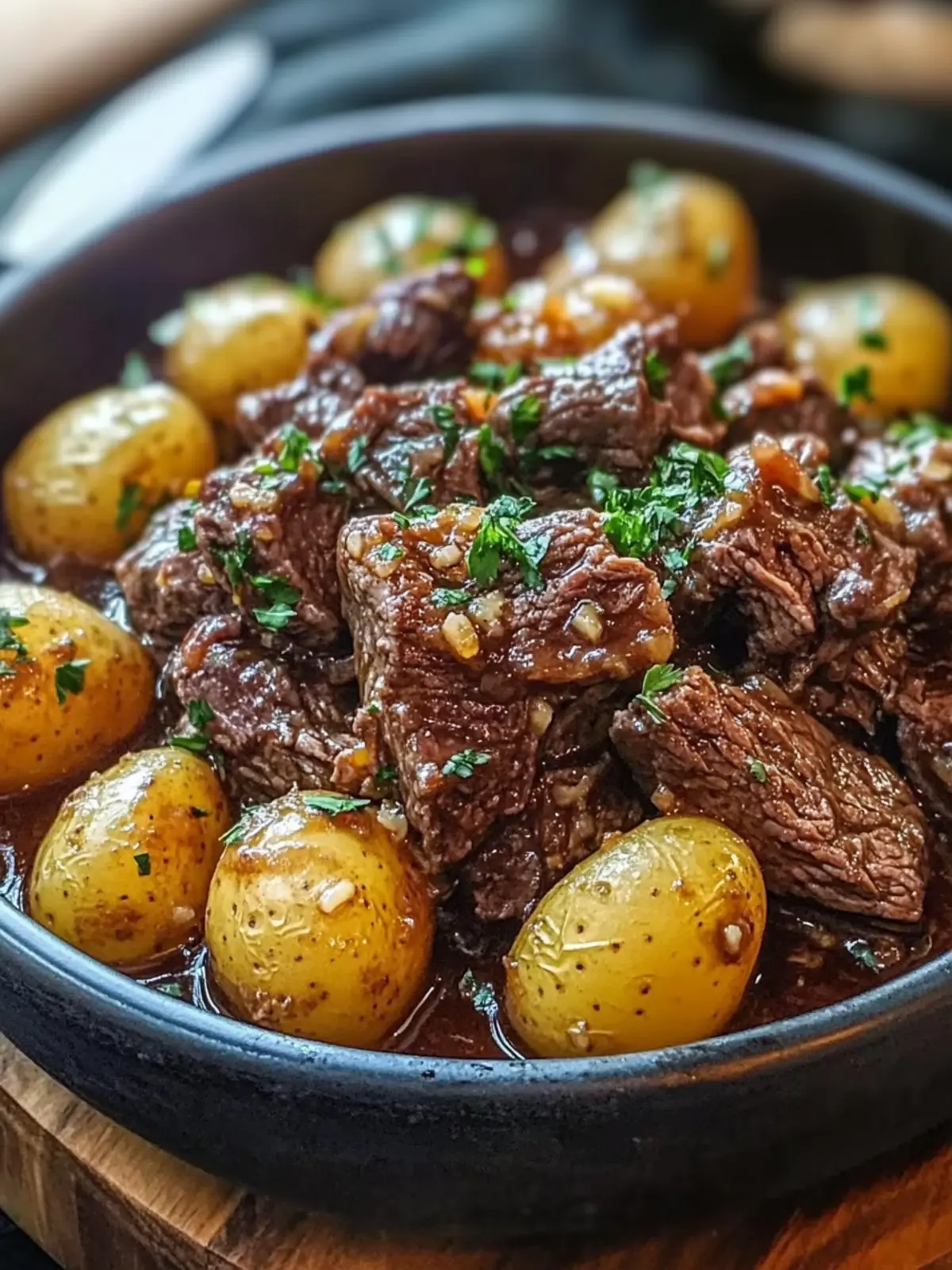 Slow Cooker Garlic Butter Beef with Potatoes for Cozy Nights 2 Slow Cooker Garlic Butter Beef with Potatoes