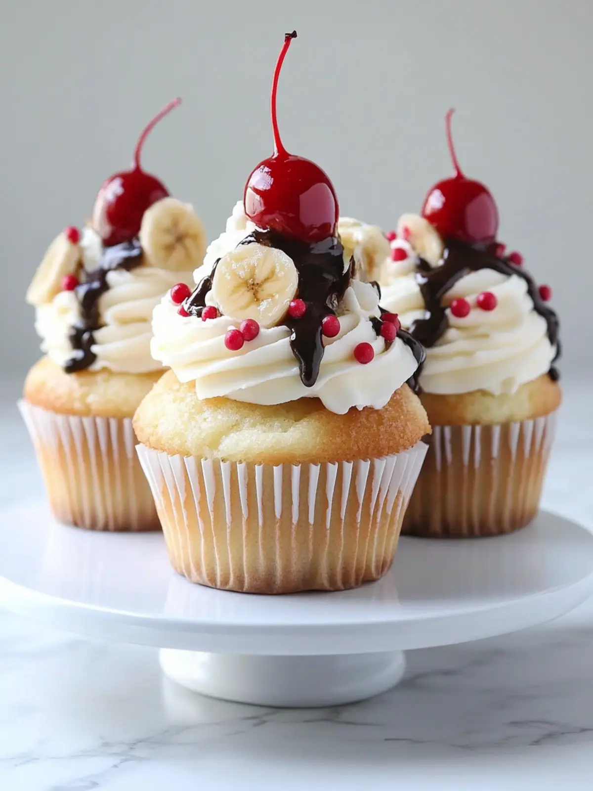 Banana Split Cupcakes That Bring Back Sweet Memories 5 Banana Split Cupcakes