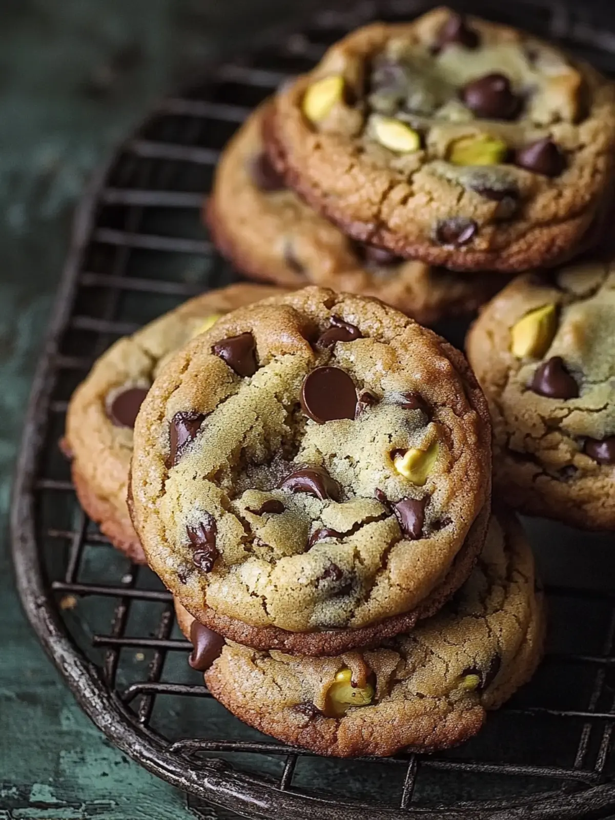 Decadent Pistachio Cream Chocolate Chip Cookies to Savor 2 Pistachio Cream Chocolate Chip Cookies