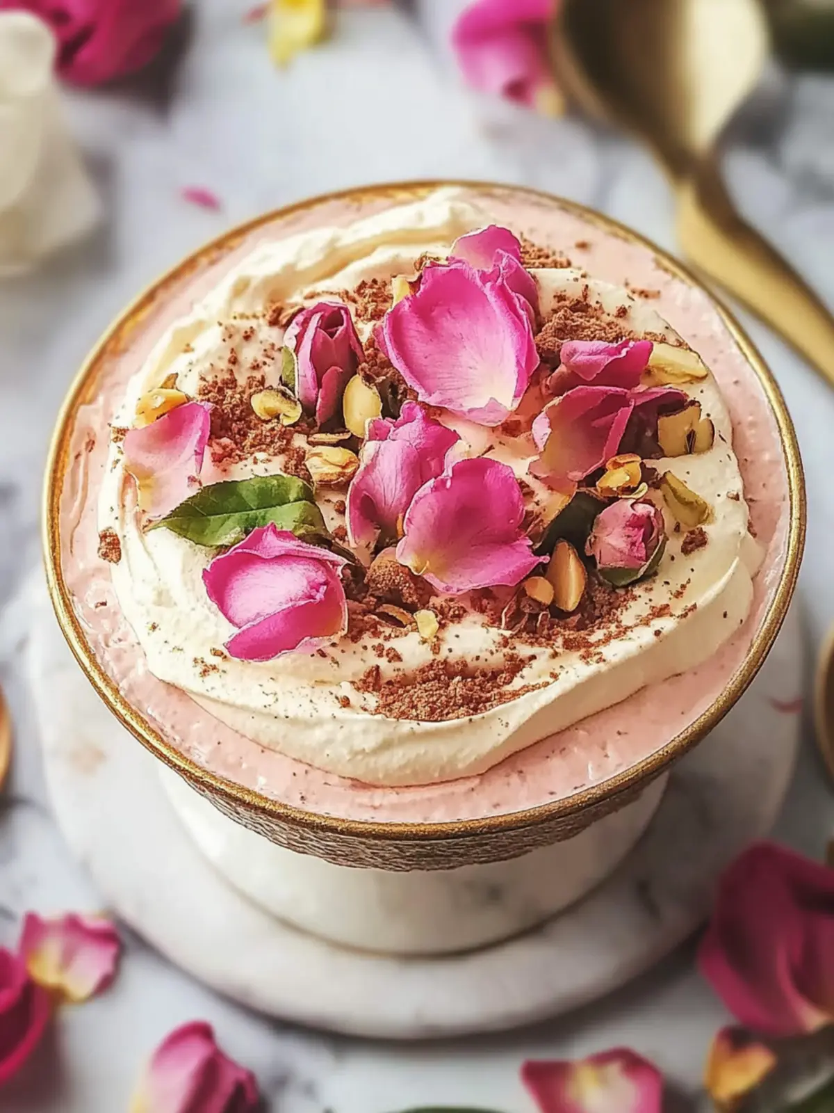 Delicious Eggless Rose Tiramisu – No-Bake Delight Awaits 4 Rose Tiramisu